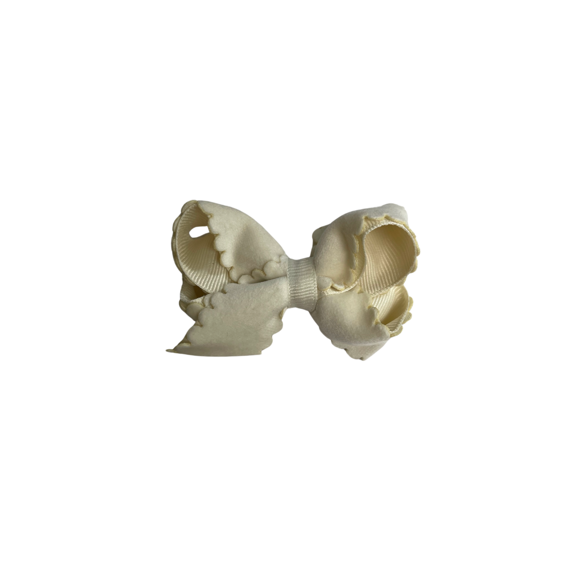 Medium Scallop Velvet Bow