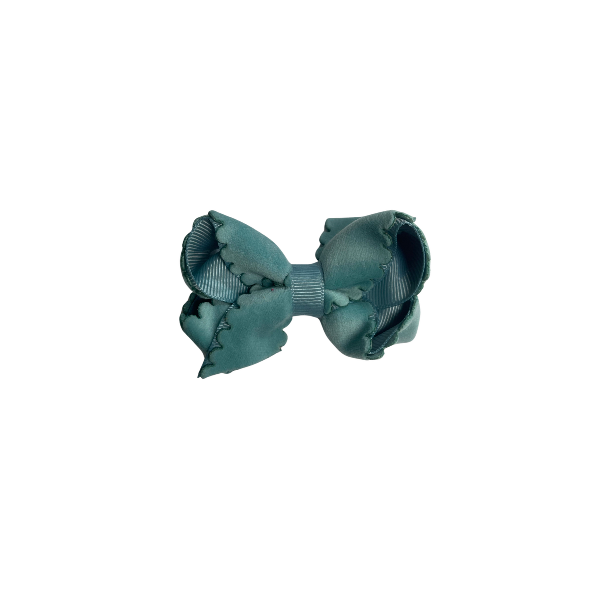 Medium Scallop Velvet Bow