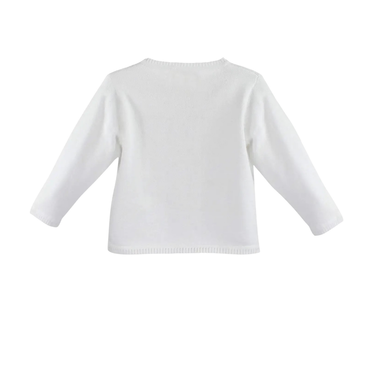 White Ladder Edge Cardigan