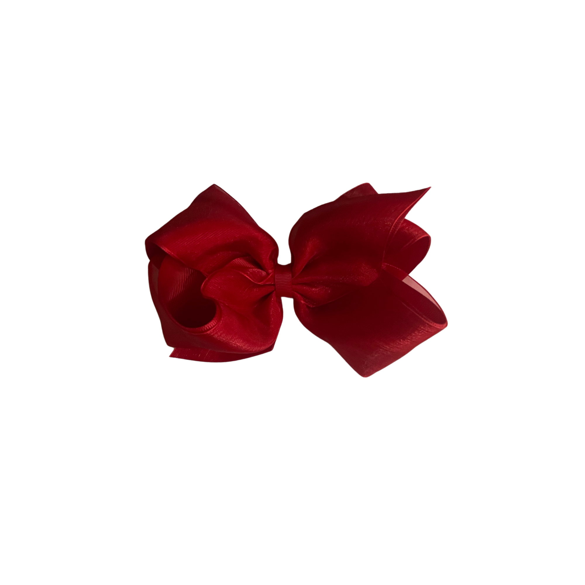 King Grosgrain Organza Overlay Bow