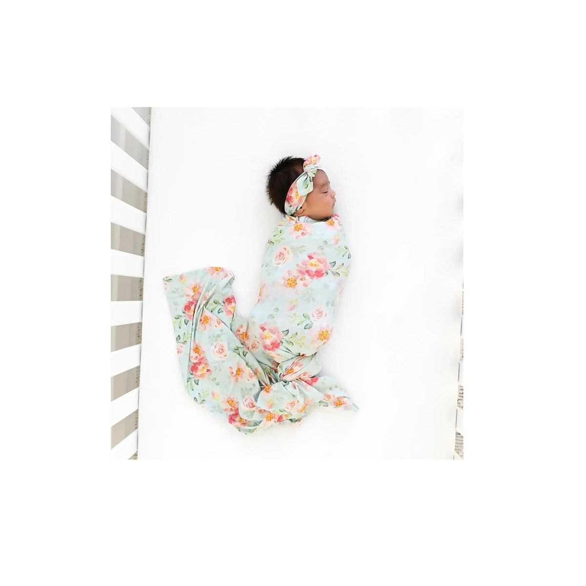 Mae Floral Swaddle Blanket