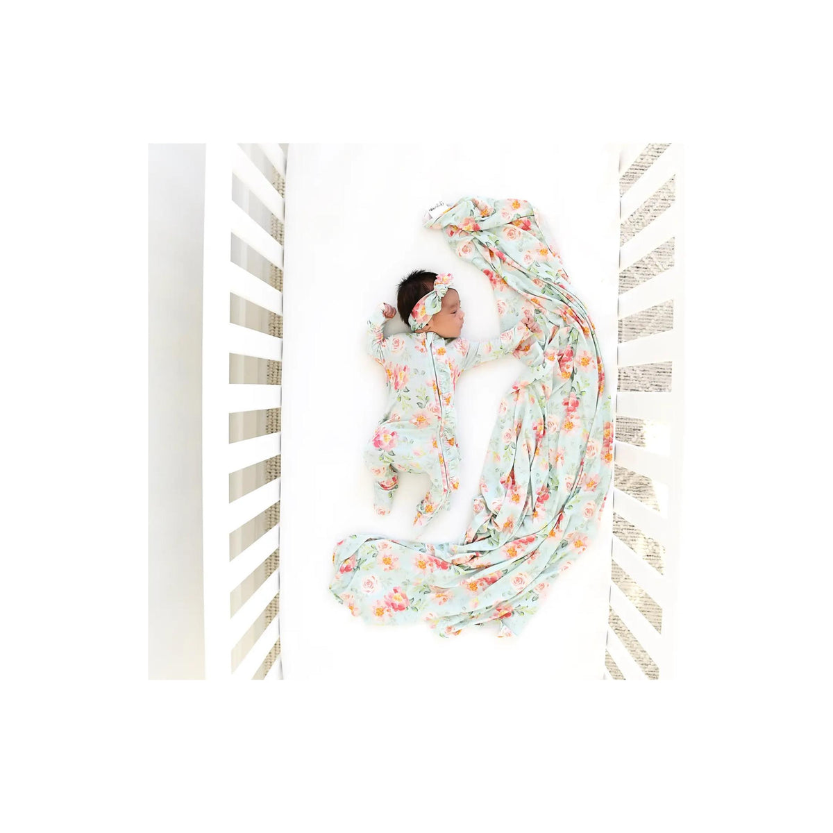 Mae Floral Swaddle Blanket