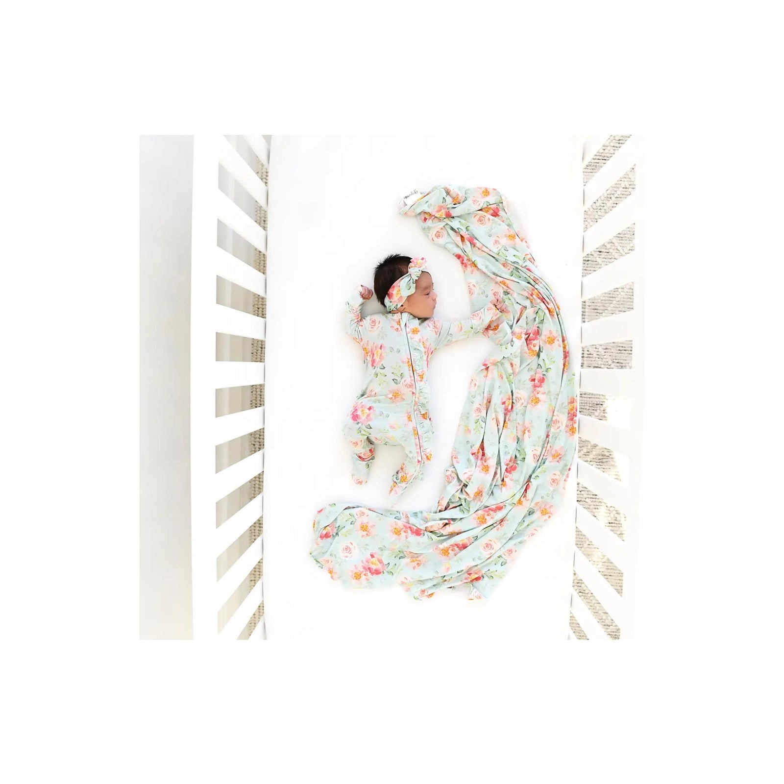 Mae Floral Swaddle Blanket