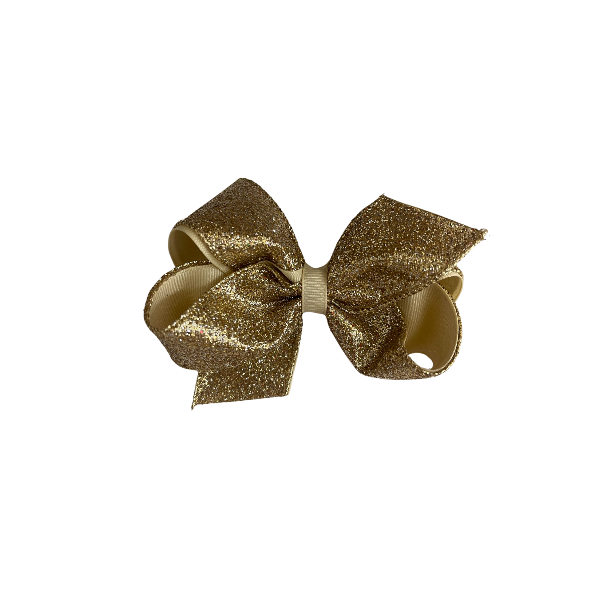 Medium Glitter Overlay Grosgrain Bow