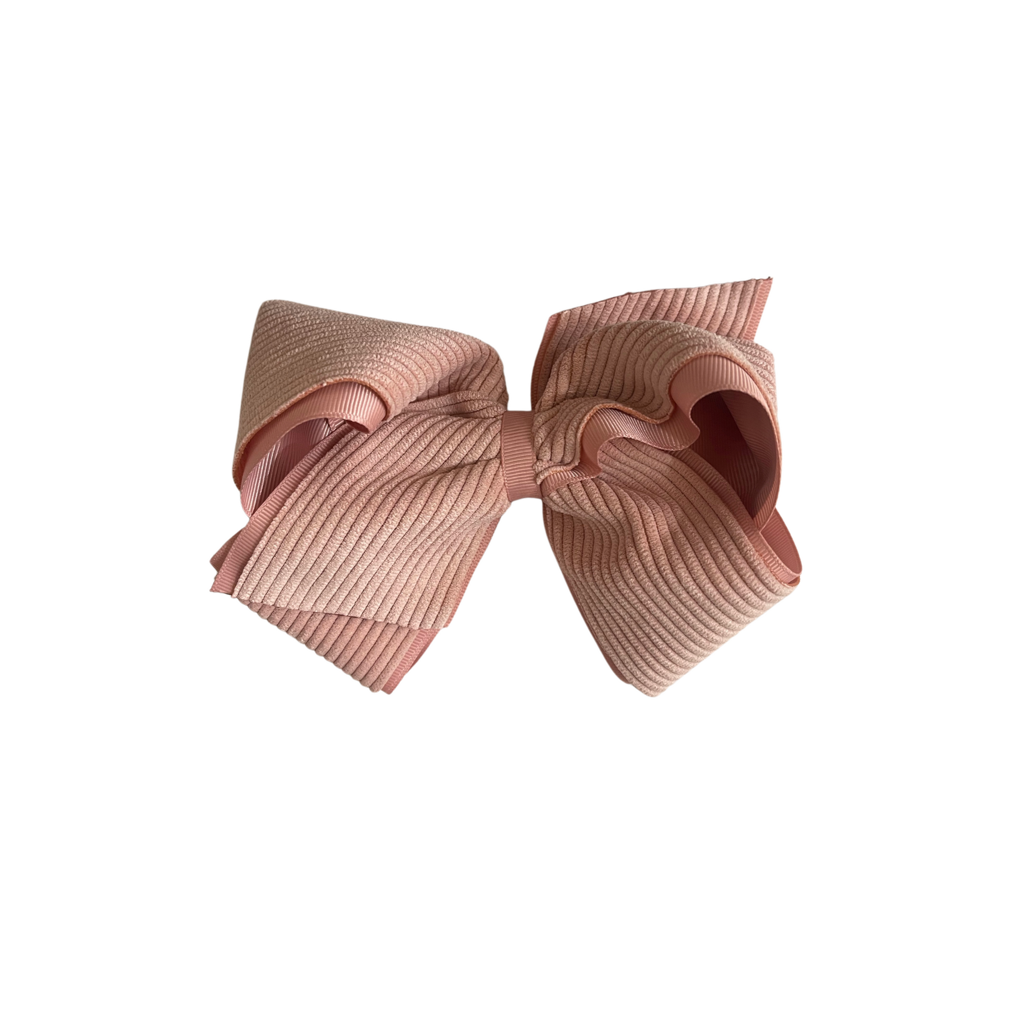 Medium Corduroy Overlay Bow