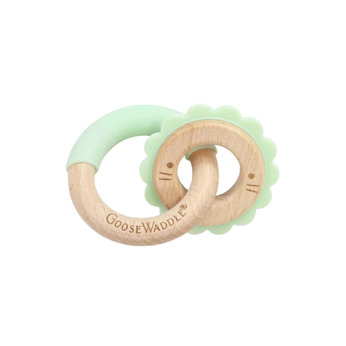 Silicone + Wooden Double Teether