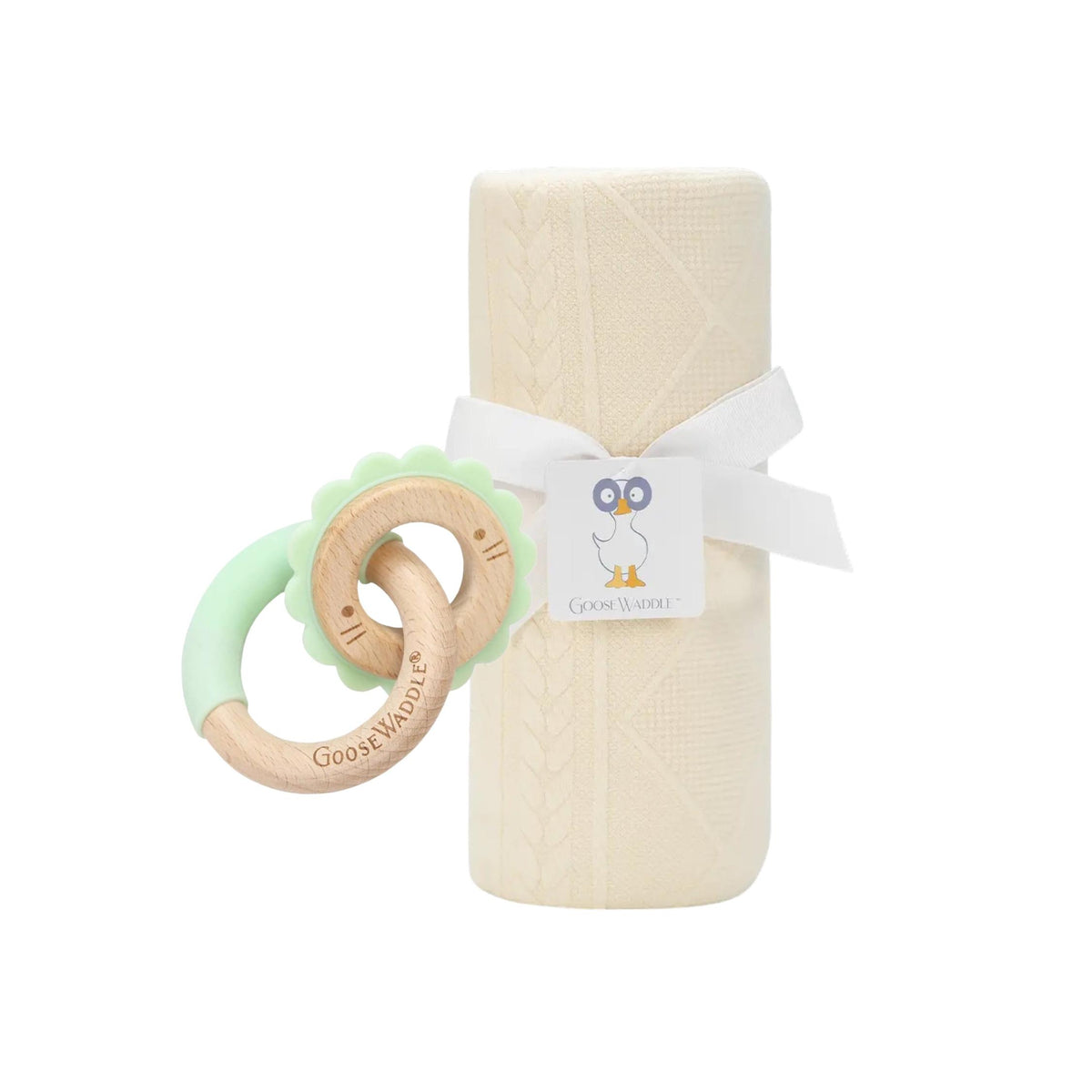 Silicone + Wooden Double Teether