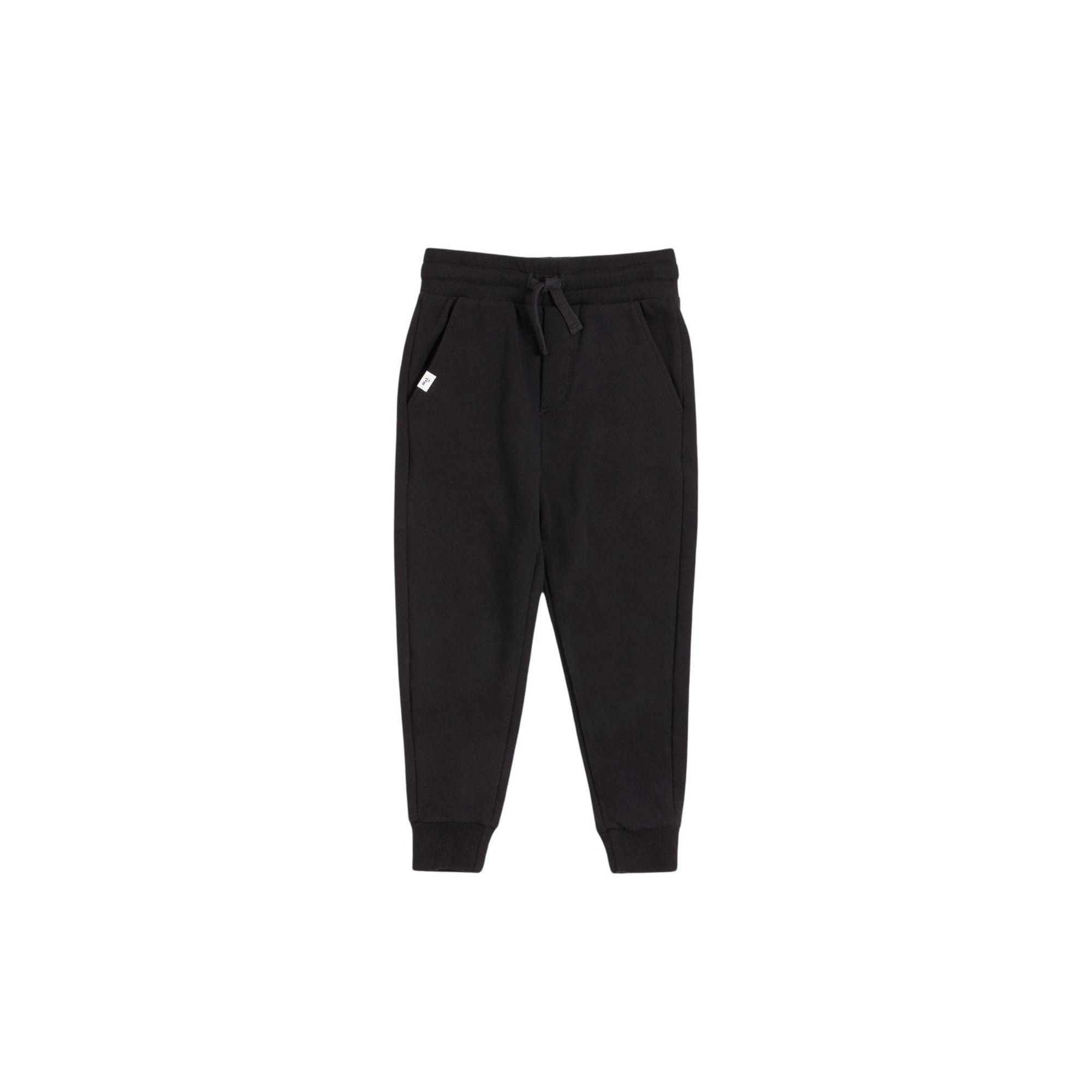 French Terry Black Sweatpants