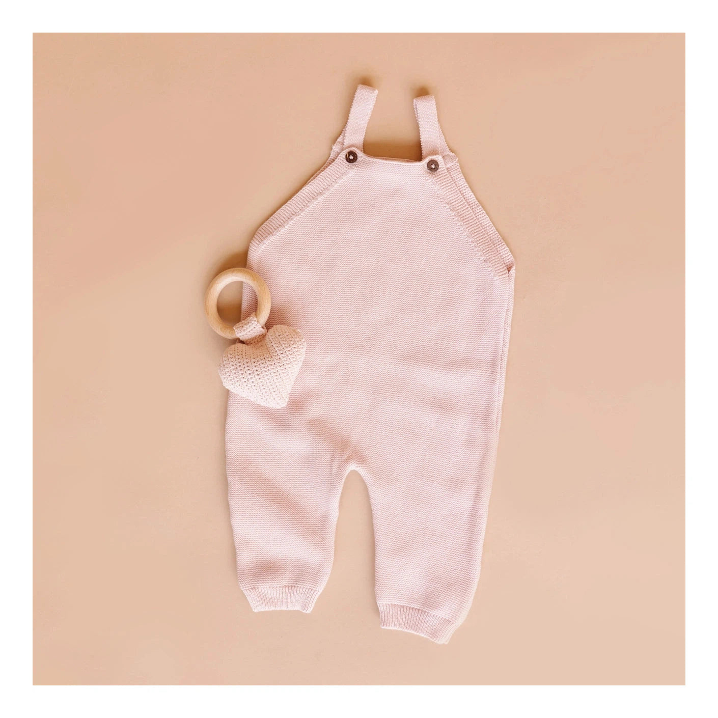 Organic Cotton Pink Overalls