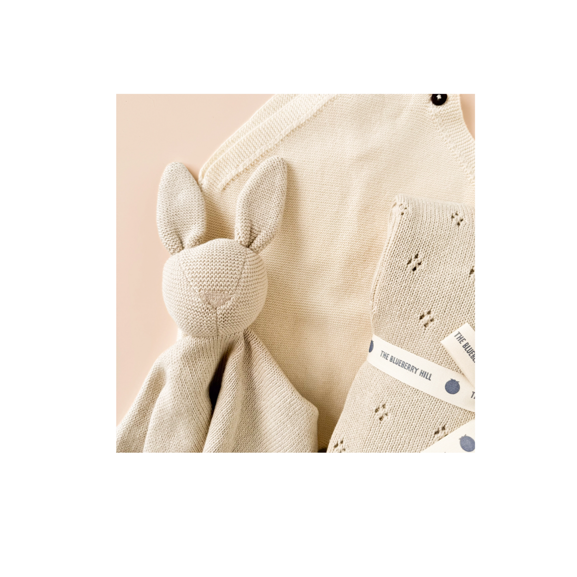 Bunny Lovey Organic Blanket Set