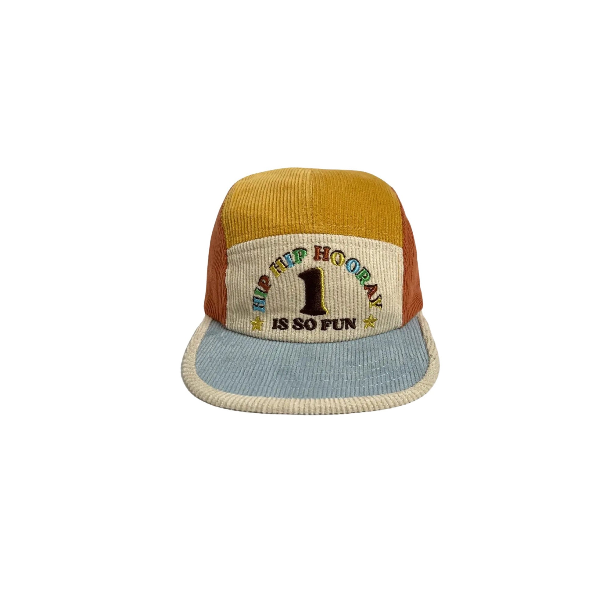 1st Birthday Embroidered Corduroy Hats