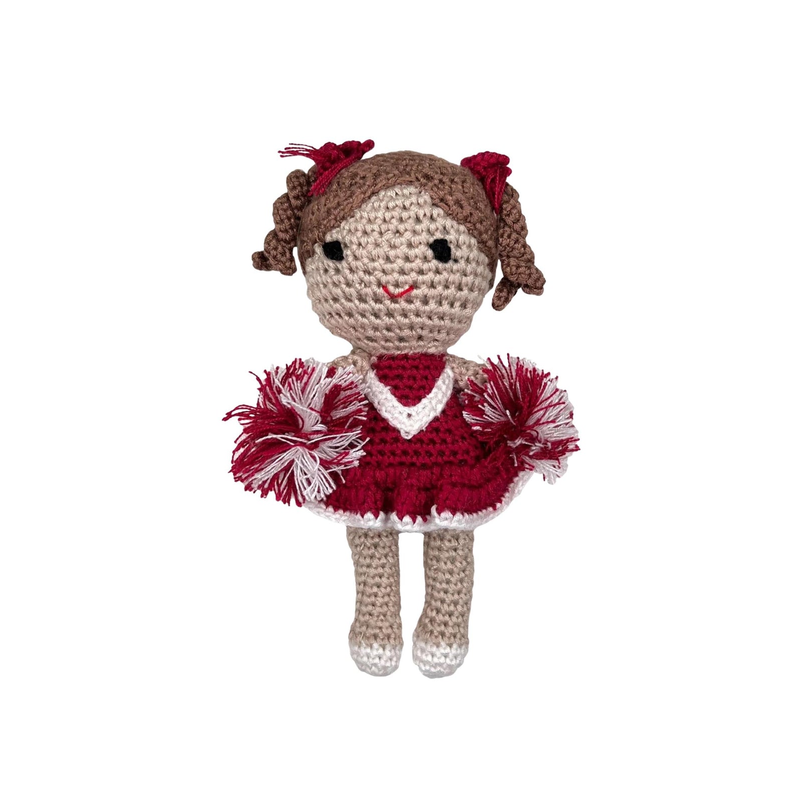 Crochet Cheerleader Bamboo Rattles