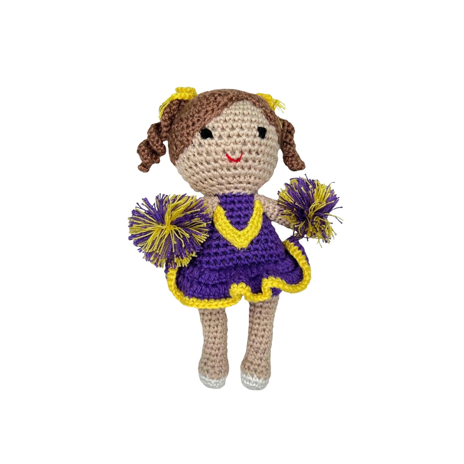 Crochet Cheerleader Bamboo Rattles