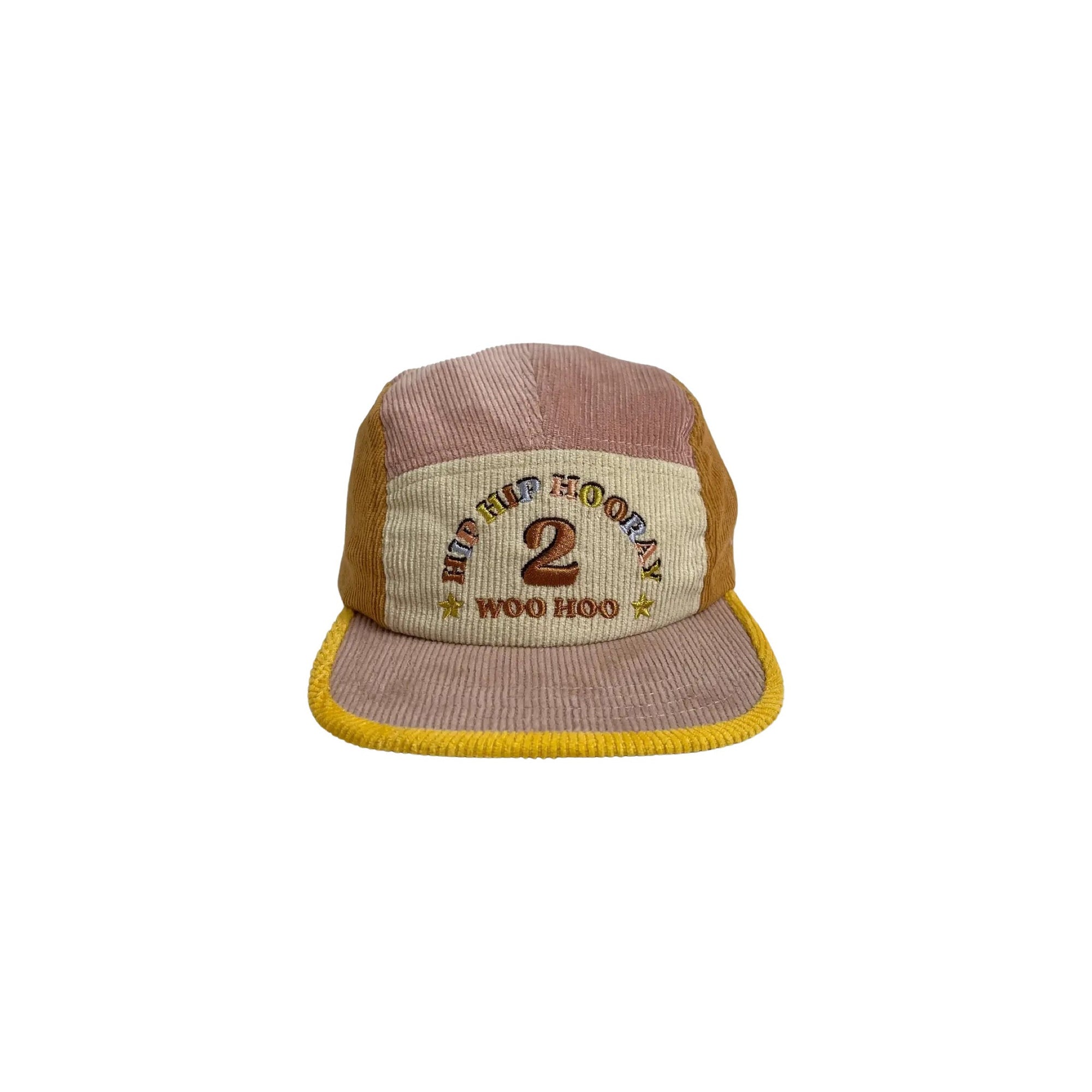2nd Birthday Embroidered Corduroy Hats