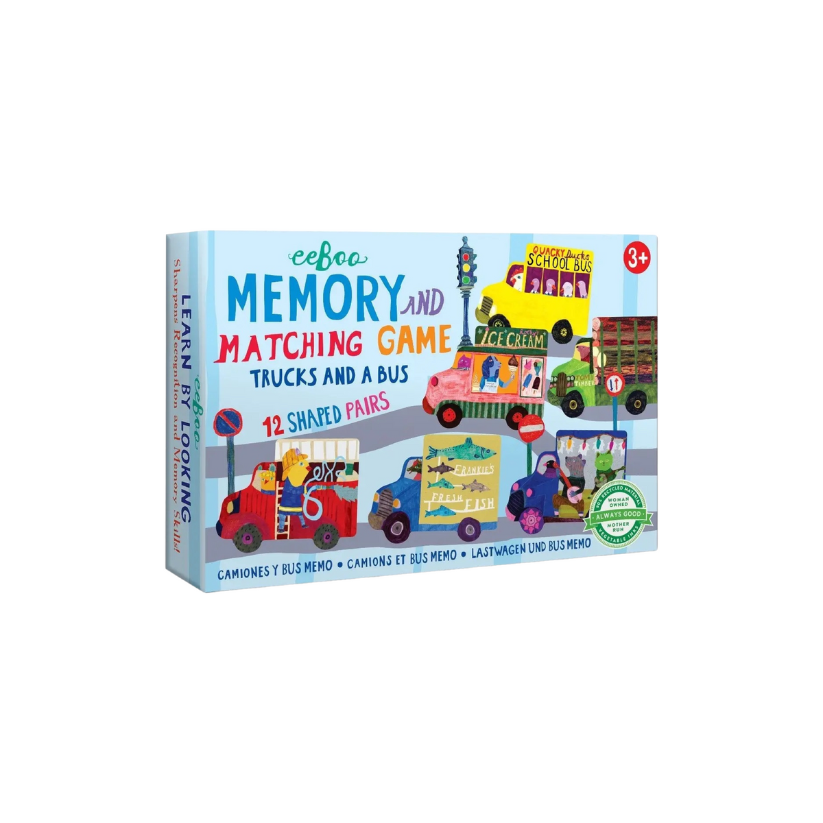 Trucks &amp; A Bus Little Memory &amp; Matching Game