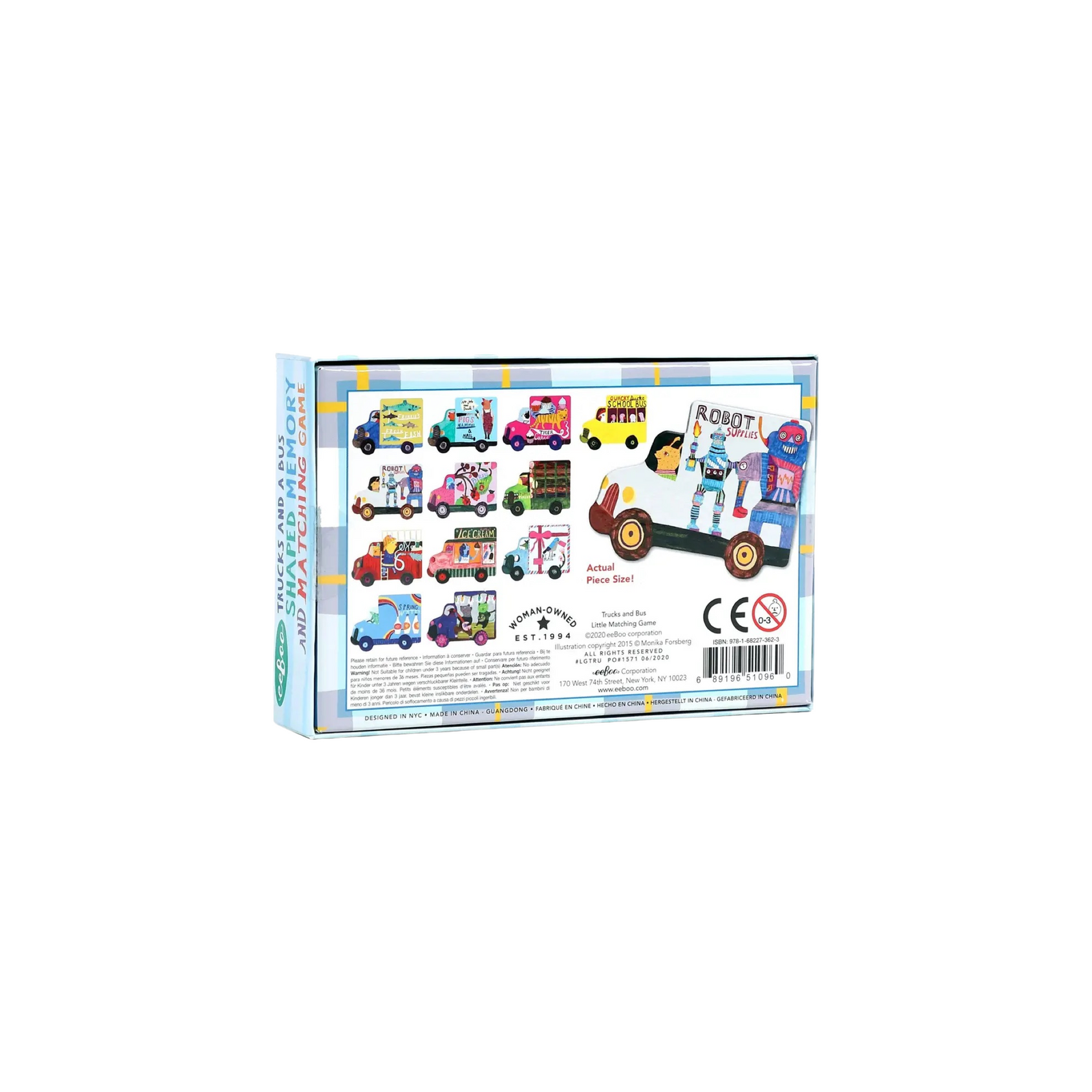 Trucks & A Bus Little Memory & Matching Game