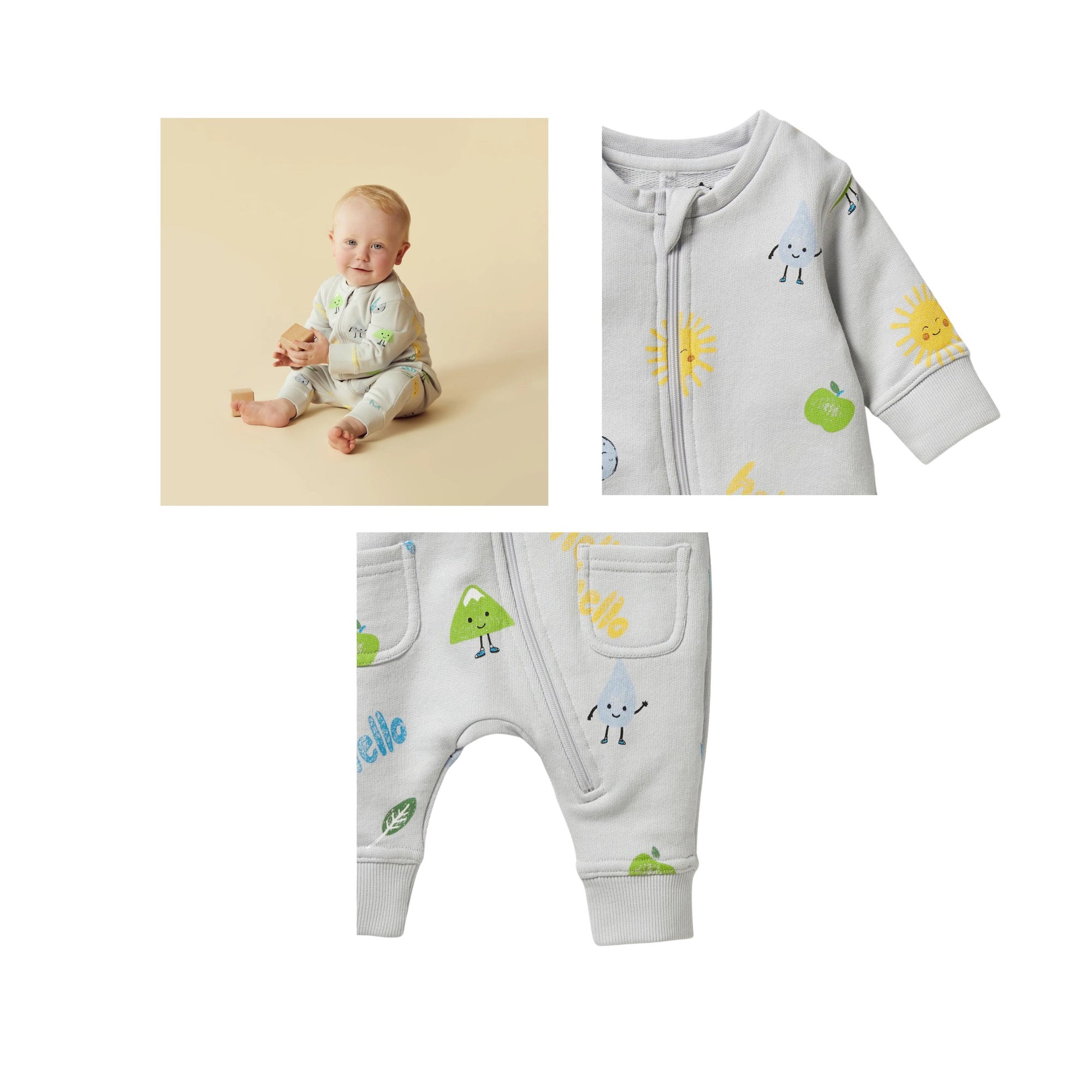 Bluebell Organic French Terry Romper