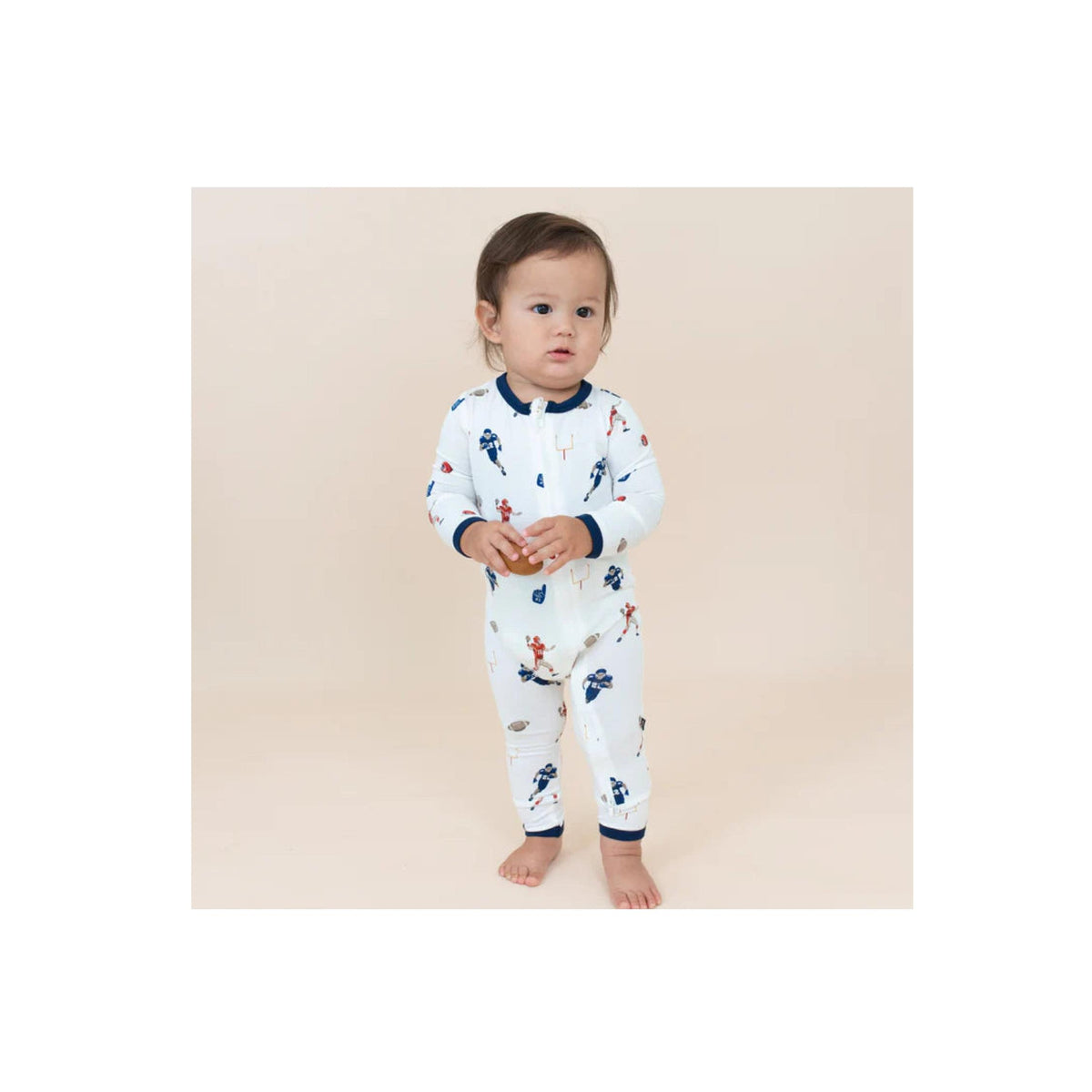 Football Bamboo Romper