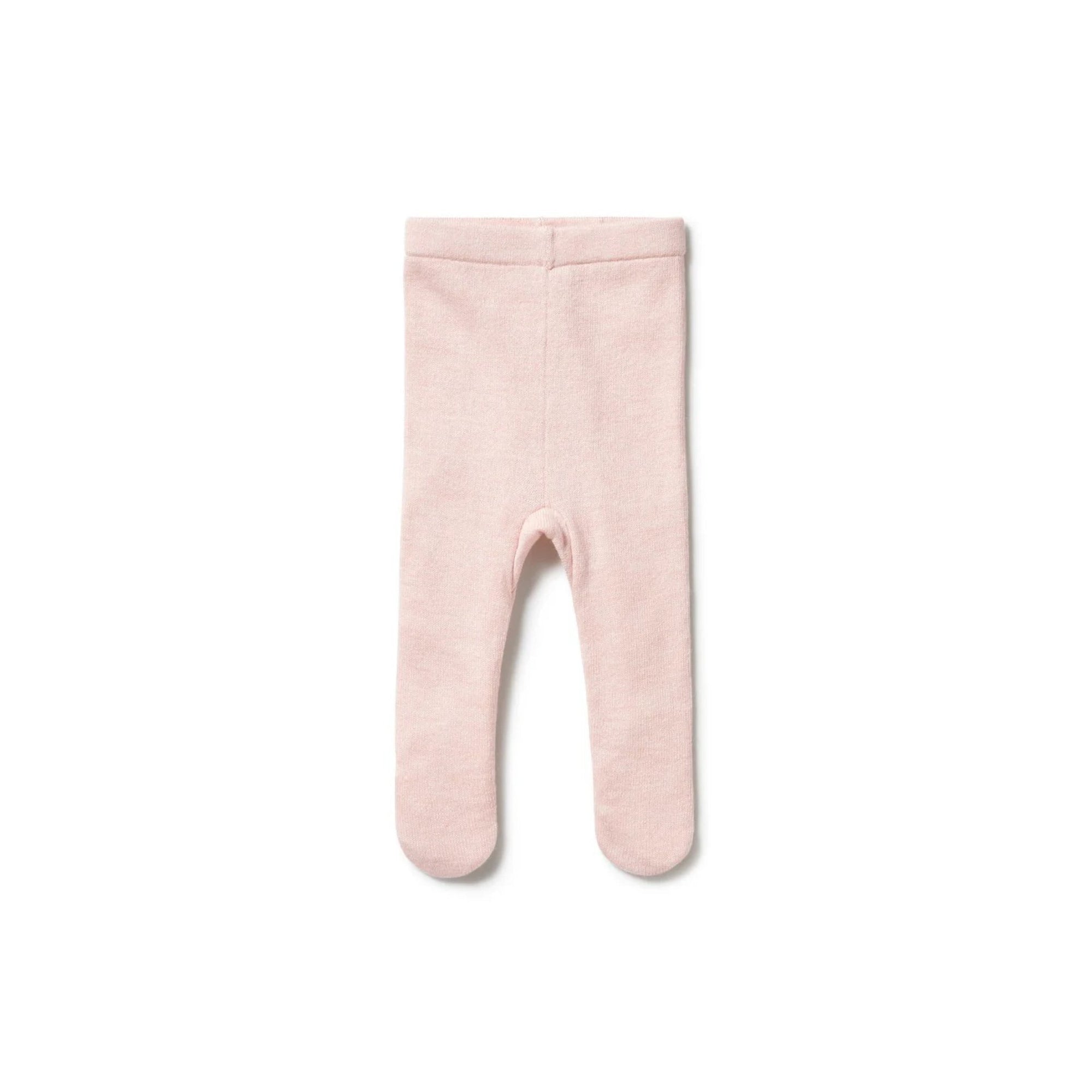 Pink Knit Footed Legging