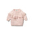 Pink Knit Ruffle Sweater