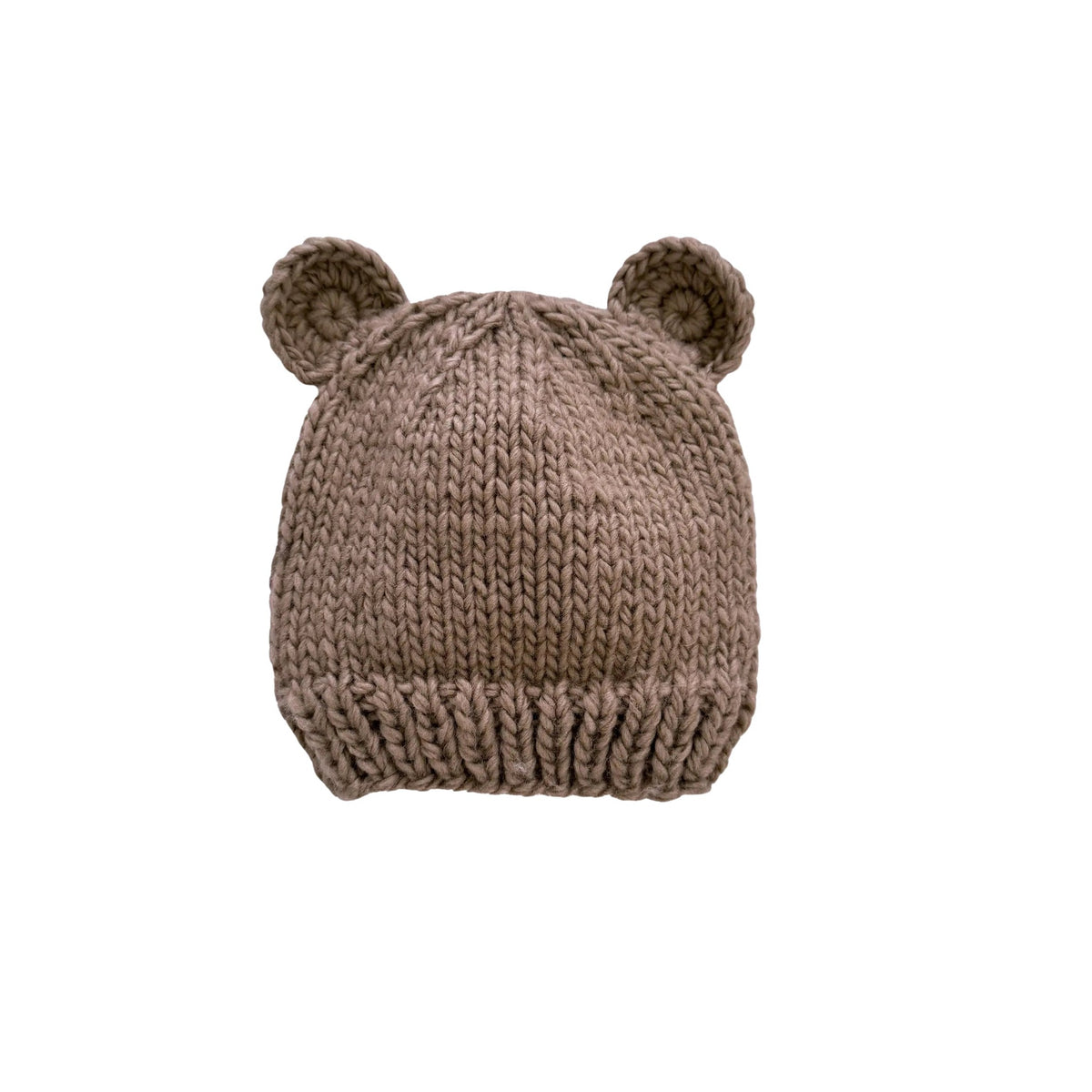 Hand-Knit Bear Hat