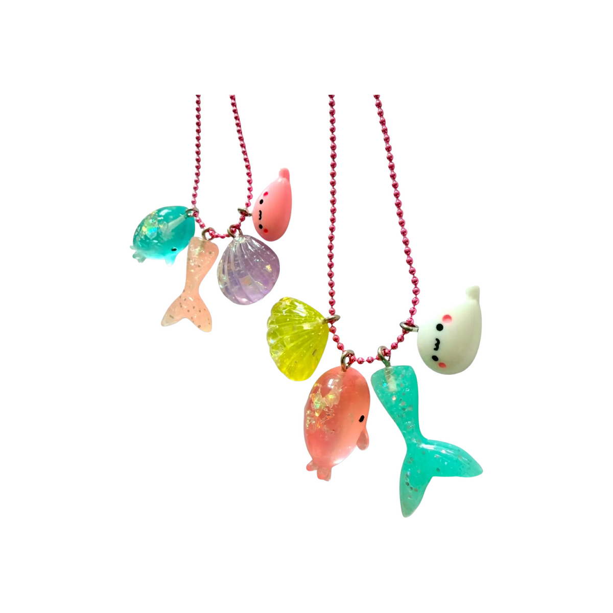 Ocean Kawaii Charm Cluster Necklace
