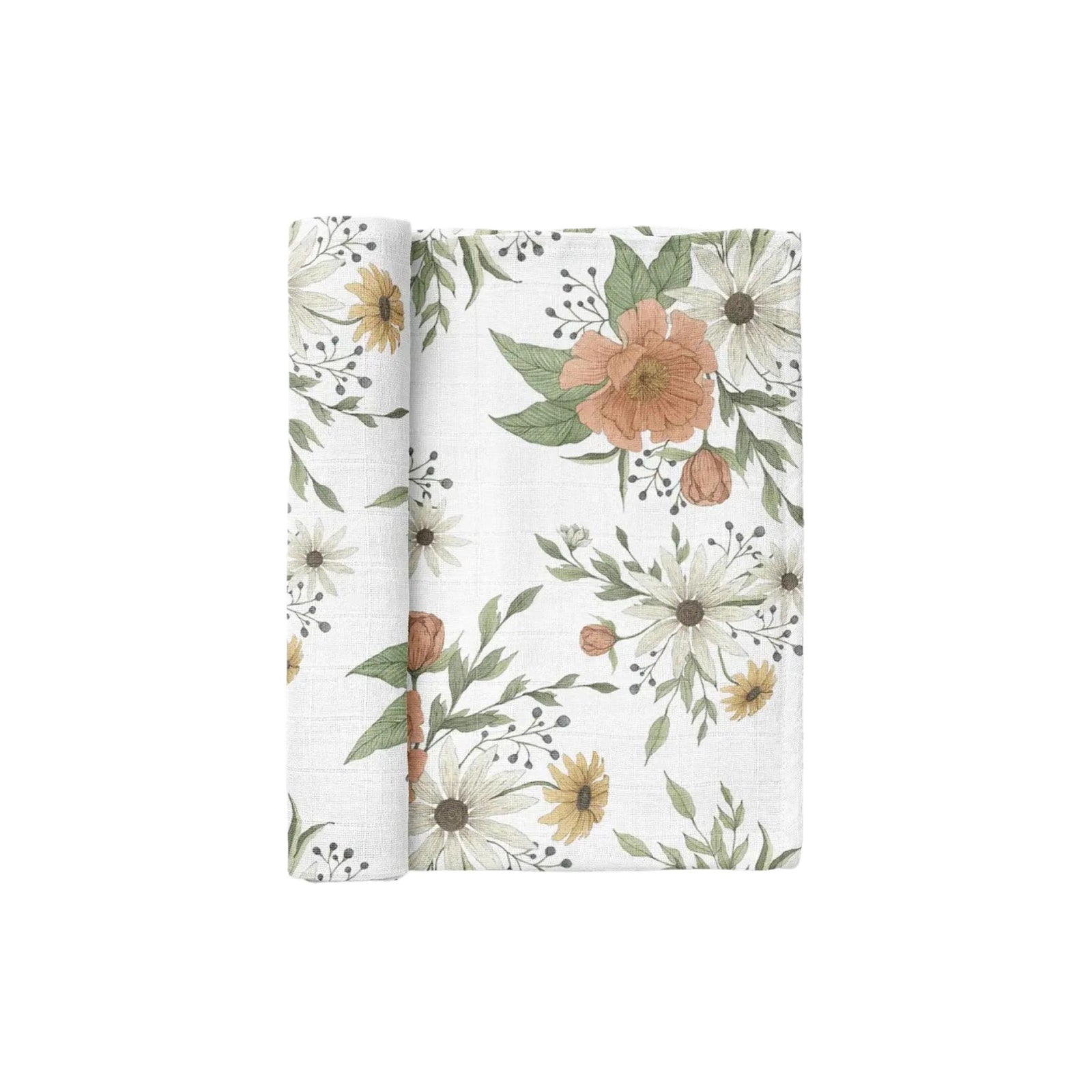 Muslin Garden Floral Swaddle