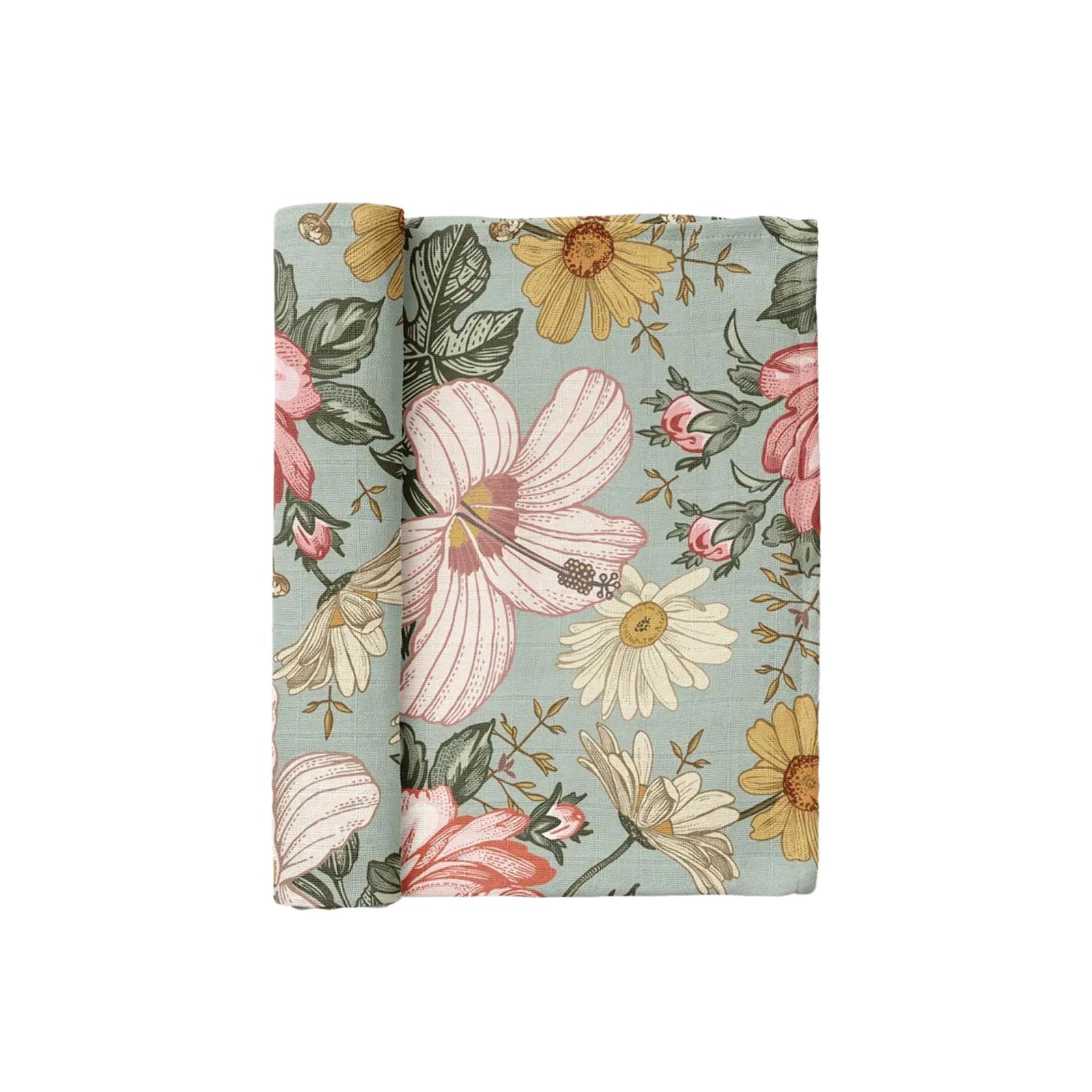 Muslin Garden Floral Swaddle