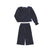 Navy Velvet 2-Piece Girls’ Pant Set