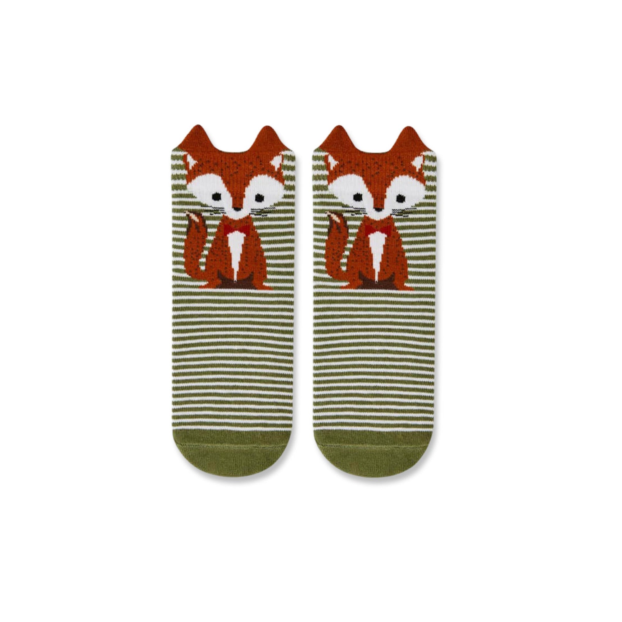 Kids 3D Stripe Fox Socks