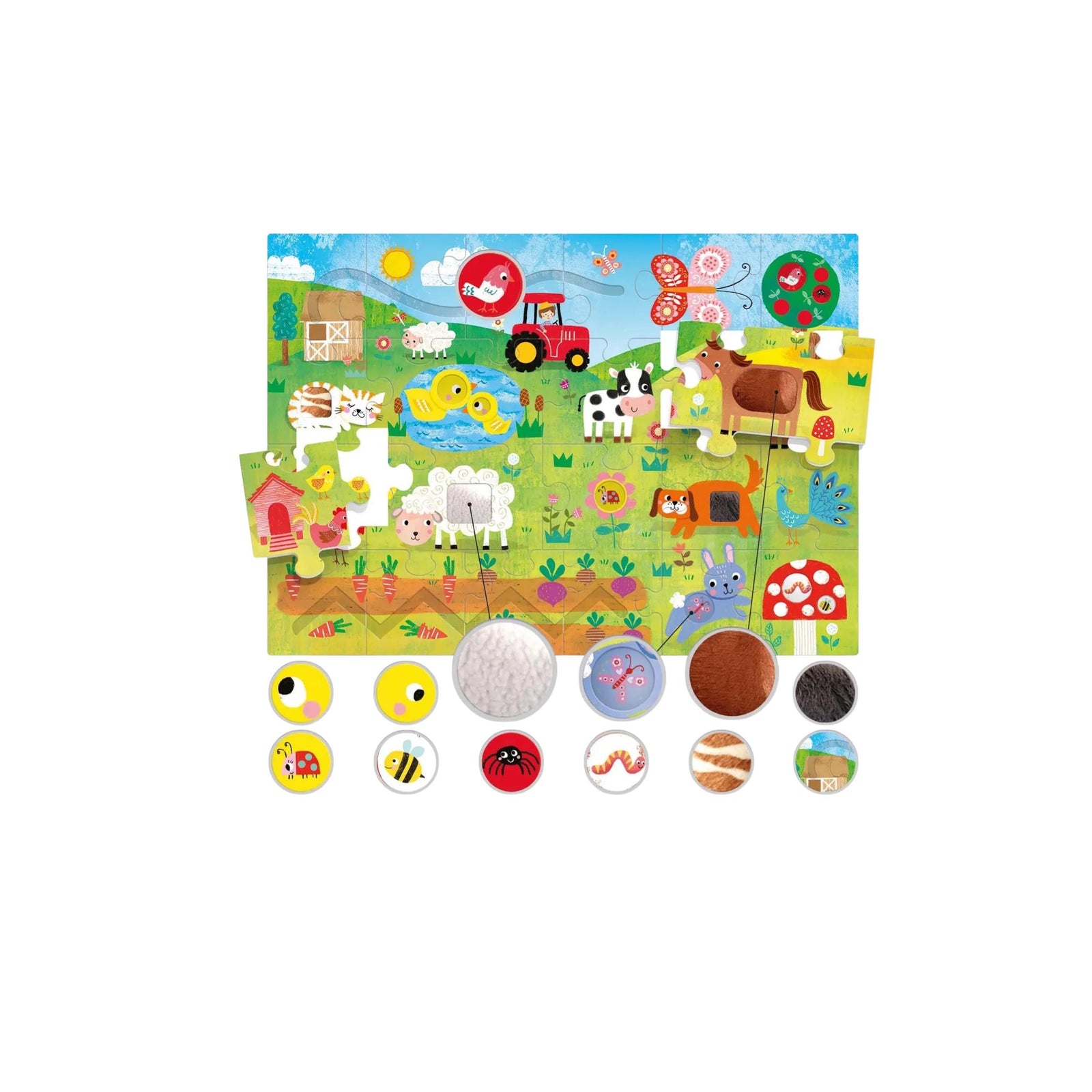 Tactile Montessori Farm Puzzle