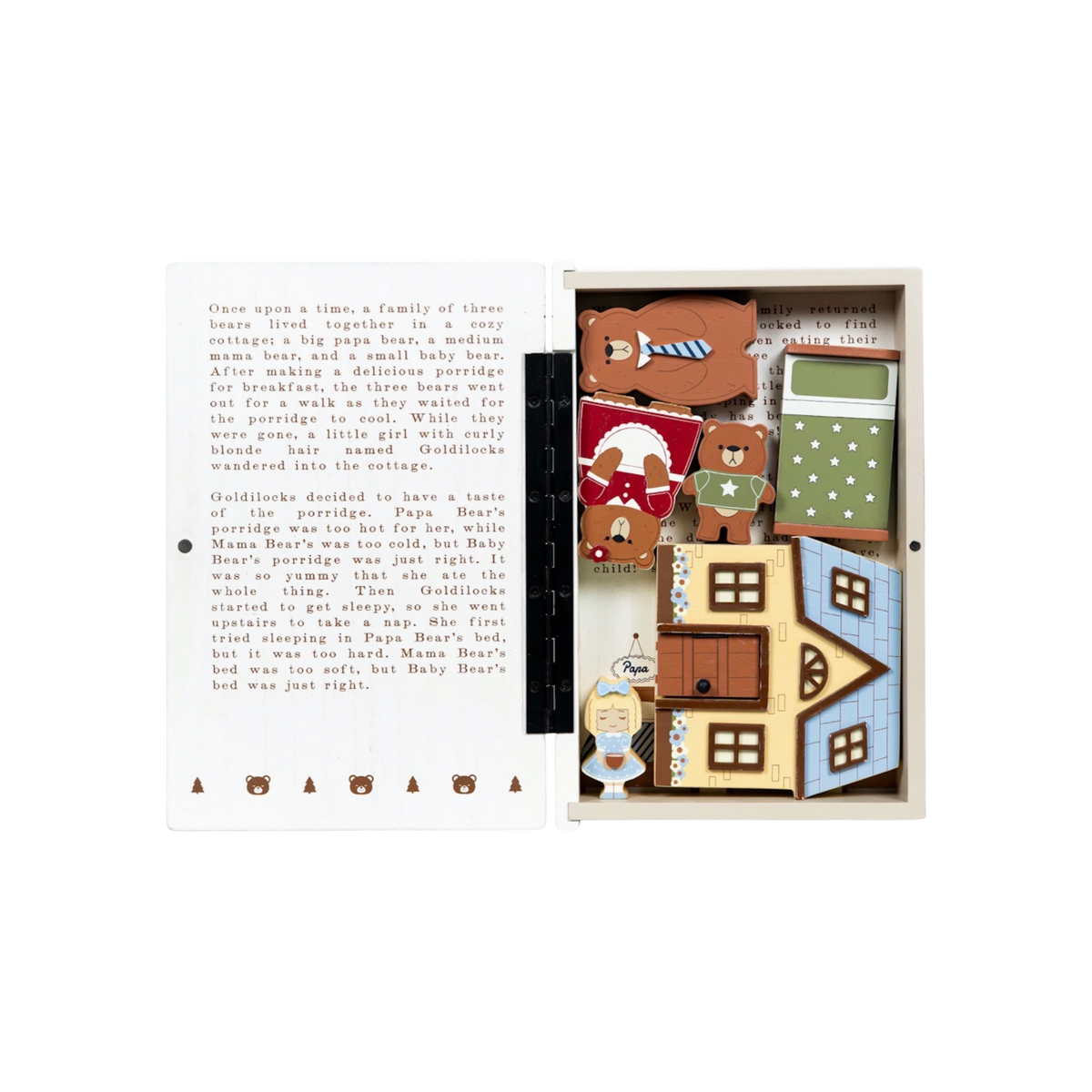 Woodland Storybook Goldilocks And The Three Bears Gift Set