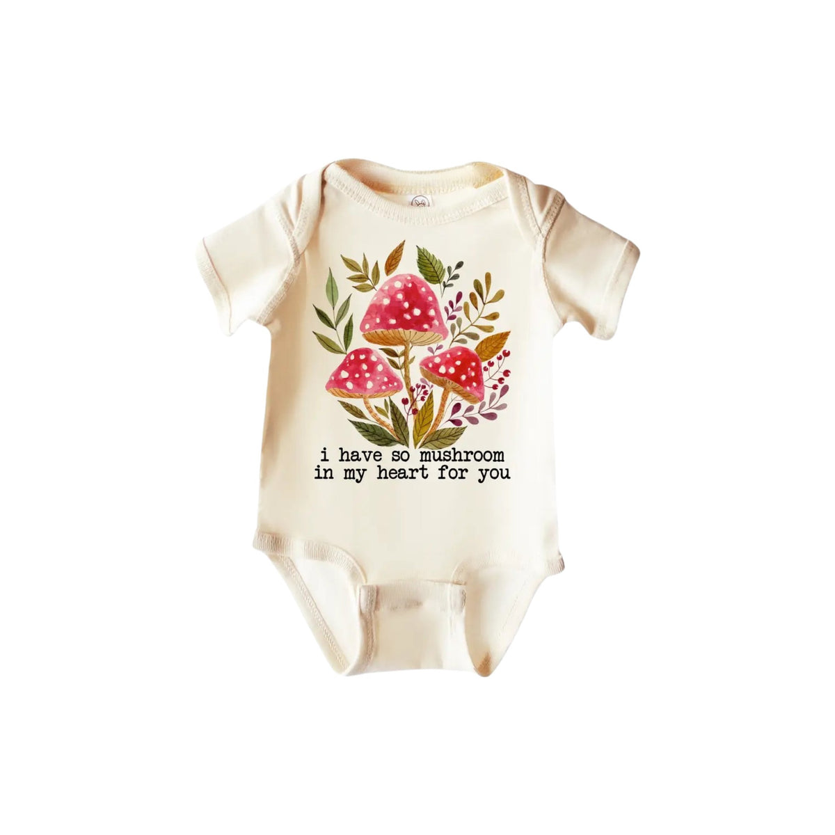 Mushroom Graphic Baby Bodysuit