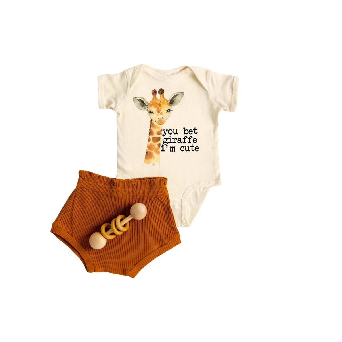 Giraffe Graphic Baby Bodysuit