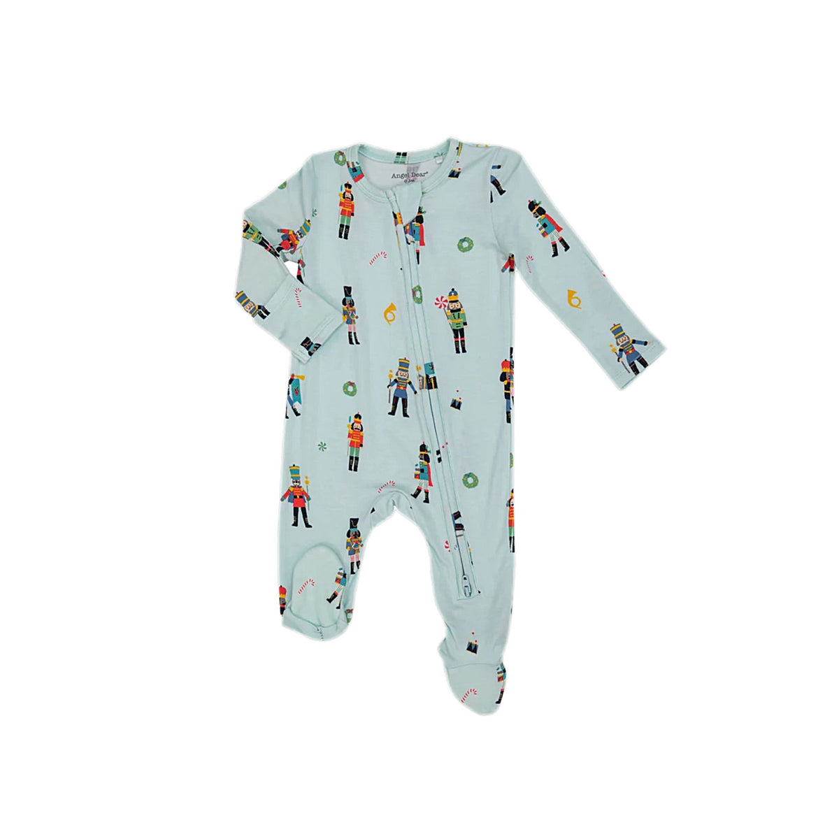 Nutcracker Print Blue Footie