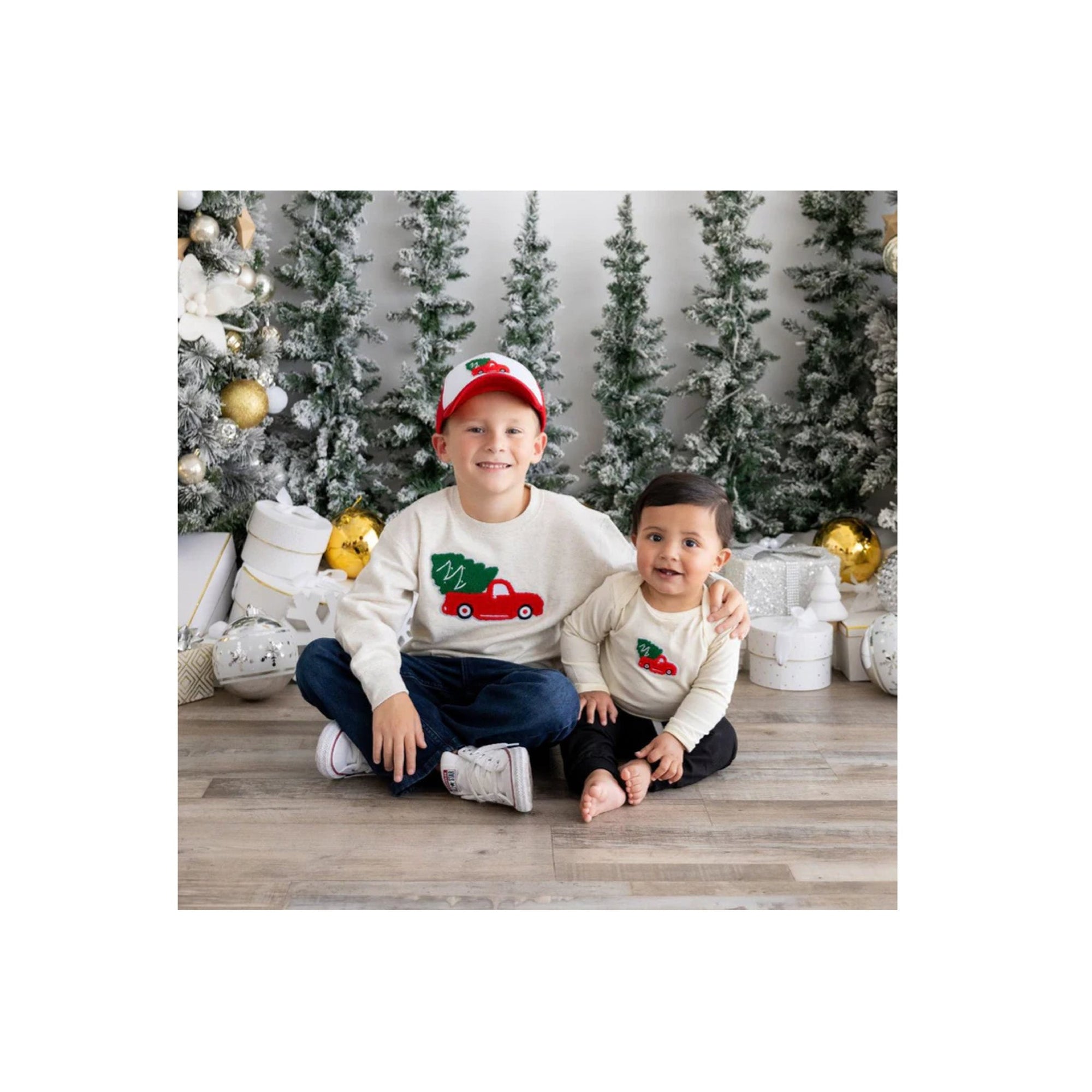 Christmas Truck Patch Bodysuit