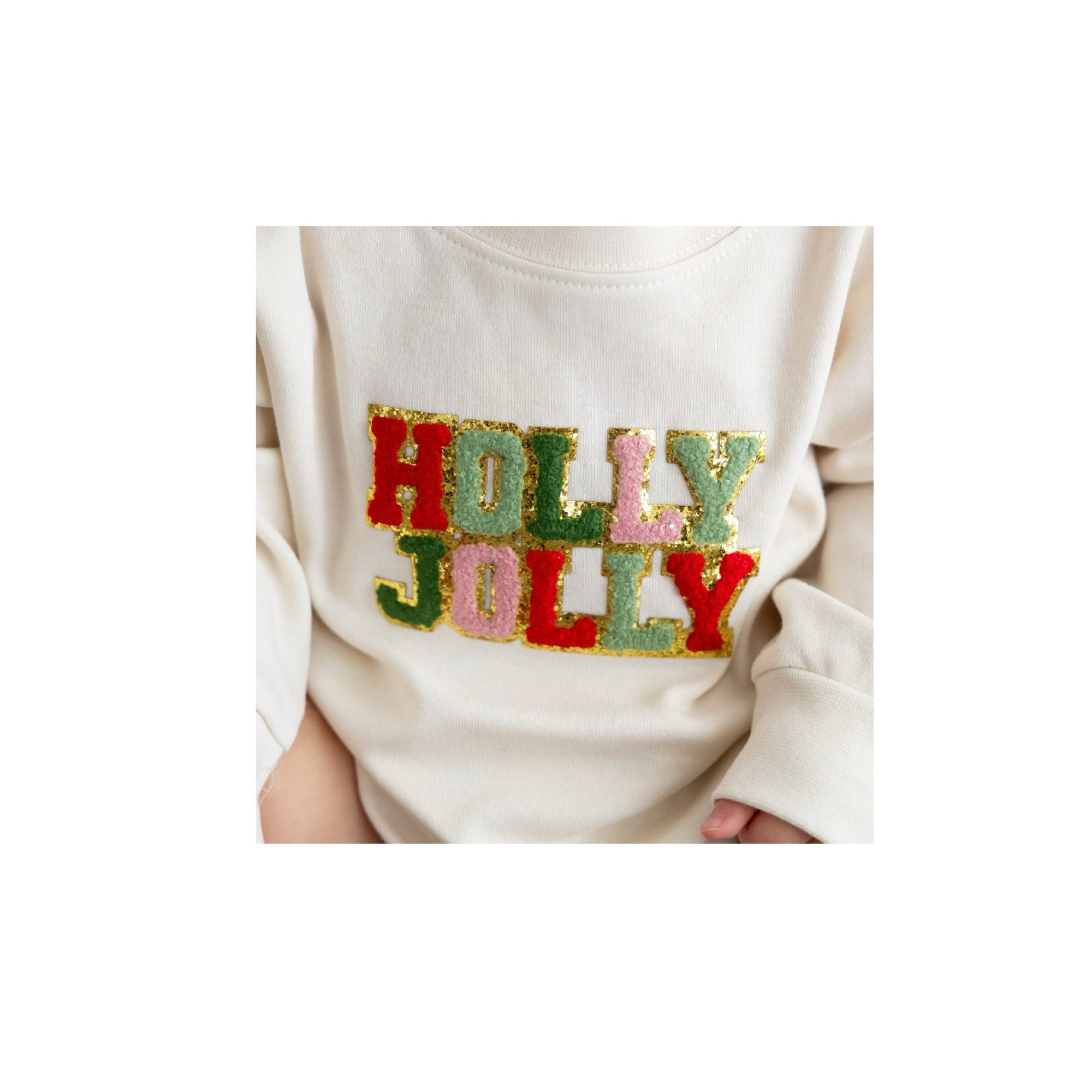 Holly Jolly Patch Christmas Bodysuit