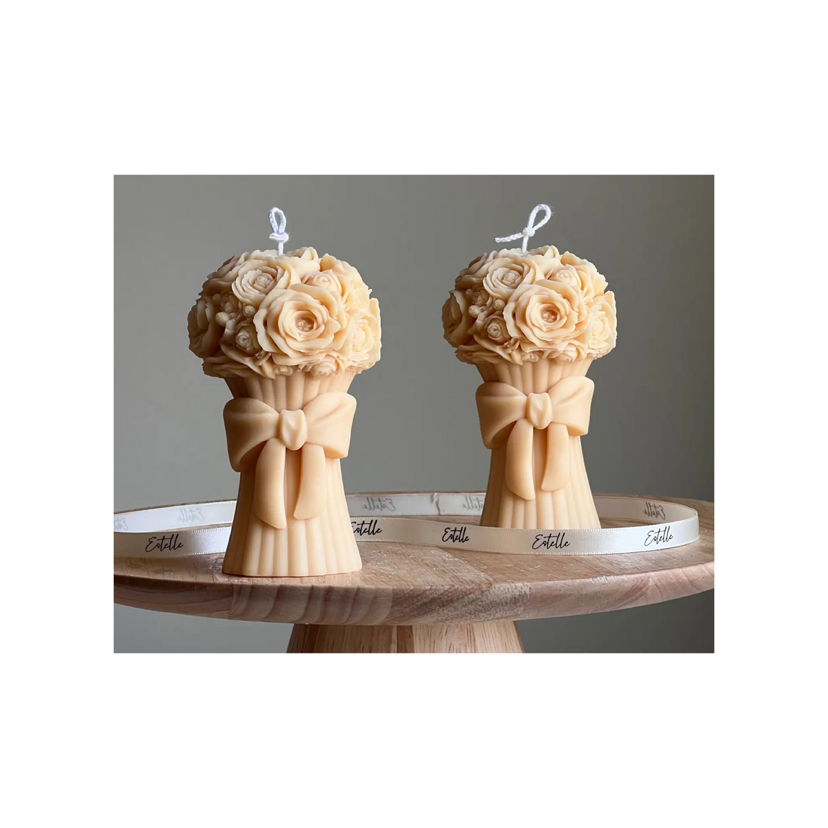 Flower Bouquet Soy Wax Candle Vanilla & Cashmere
