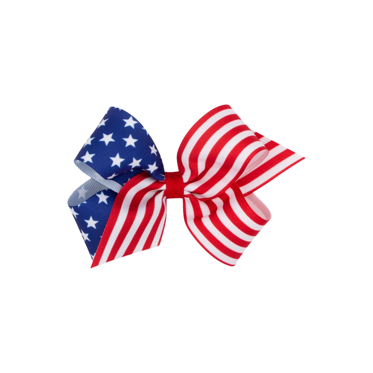 Medium Stars &amp; Stripes Pattern Grosgrain Bow