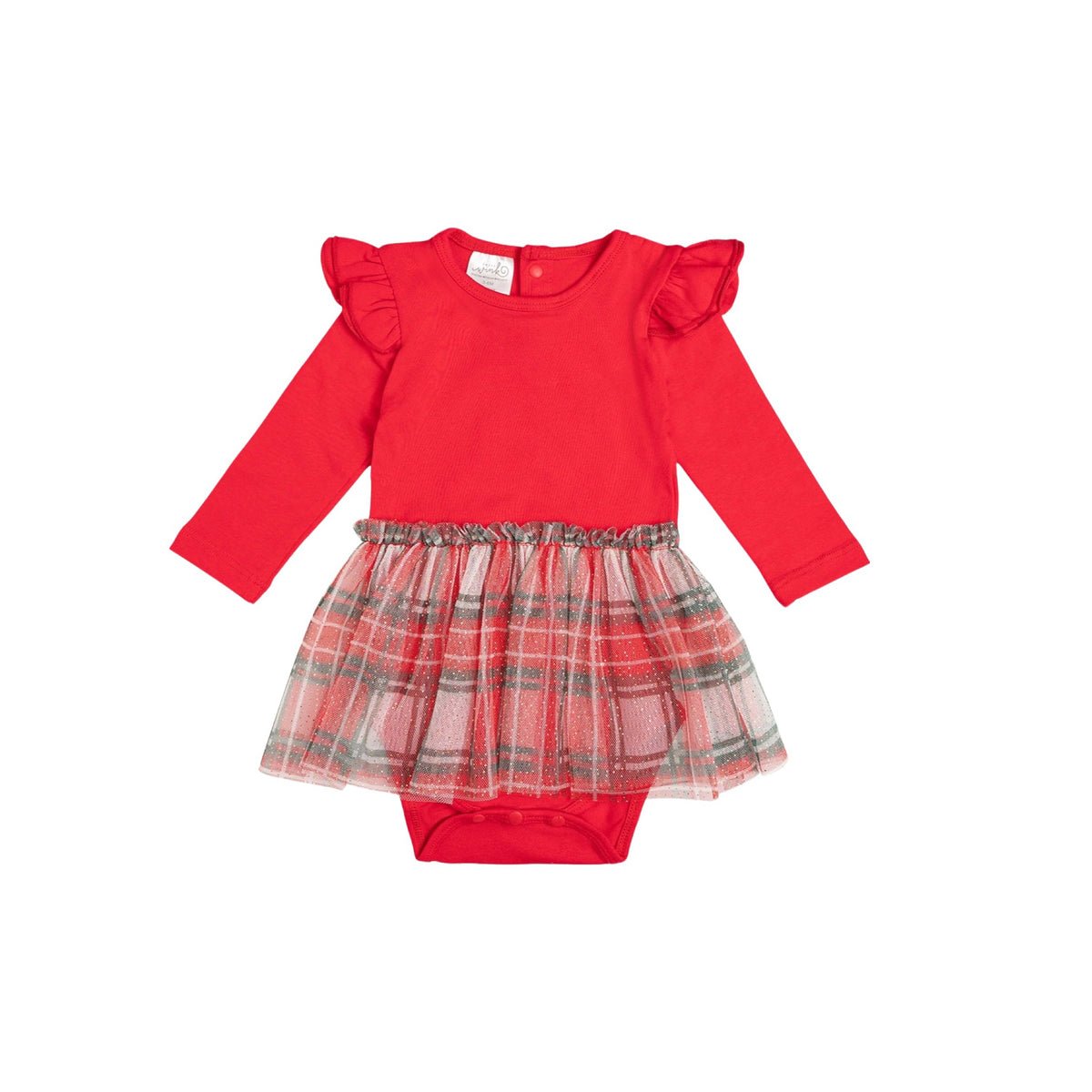 Christmas Plaid Tutu Bodysuit