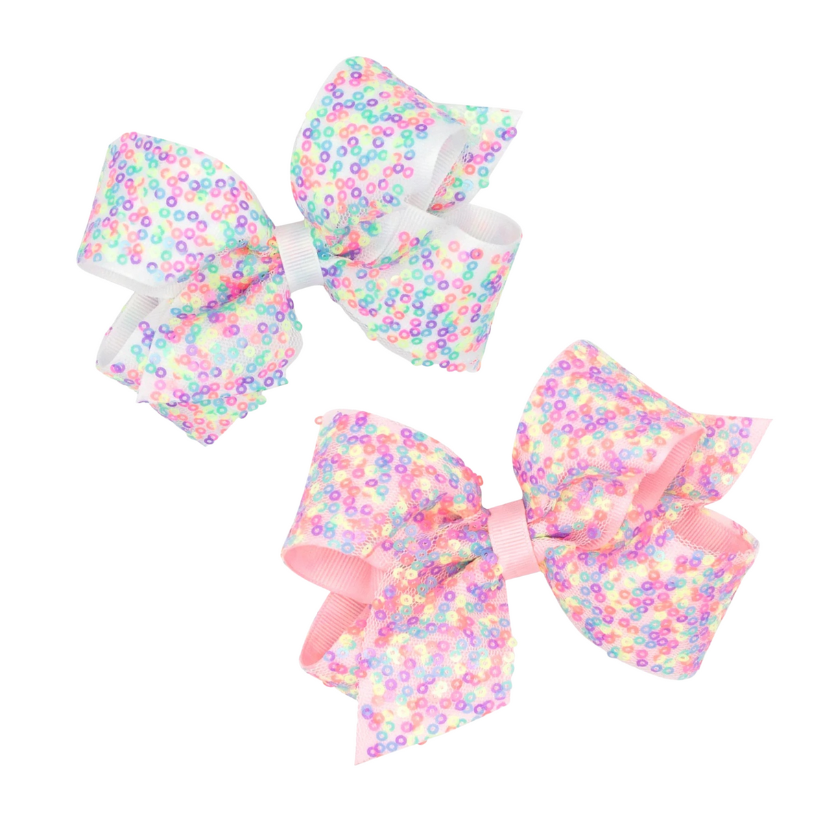 Medium Sequin Grosgrain Overlay Bow