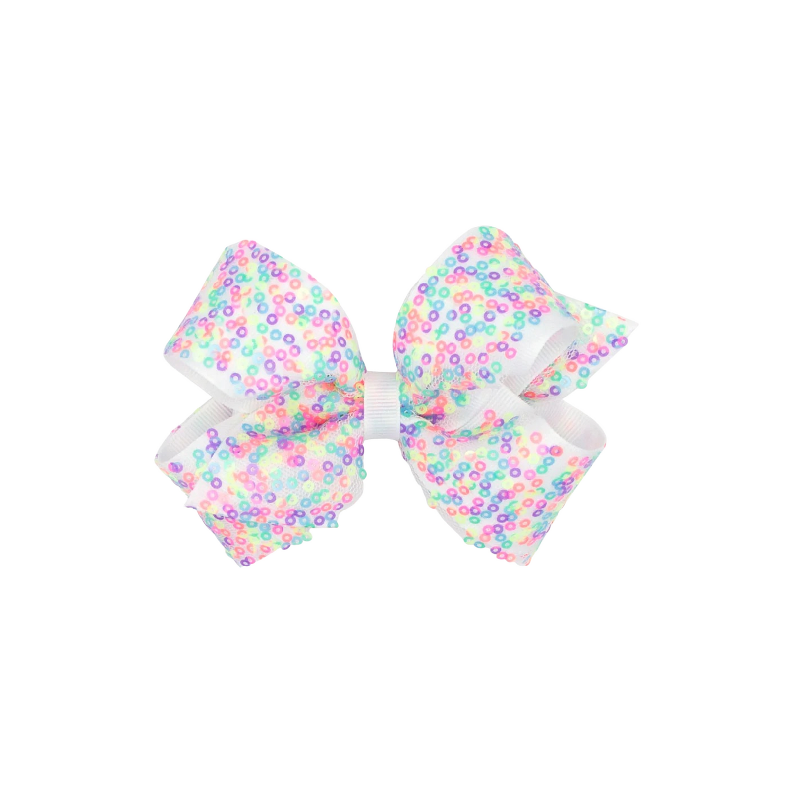 Medium Sequin Grosgrain Overlay Bow