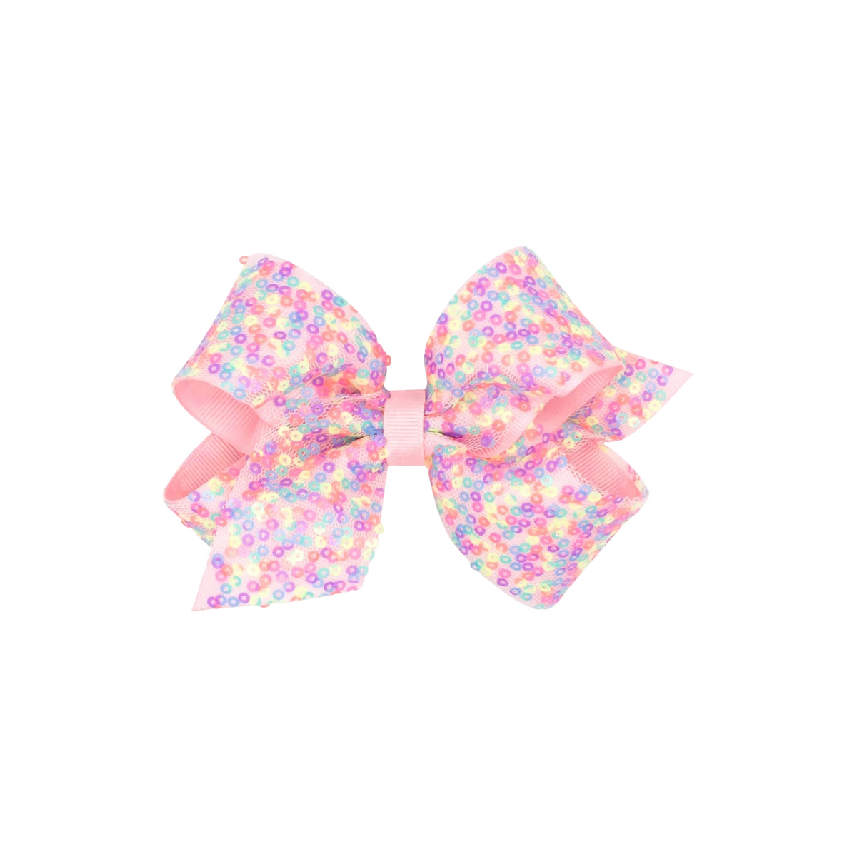 Medium Sequin Grosgrain Overlay Bow