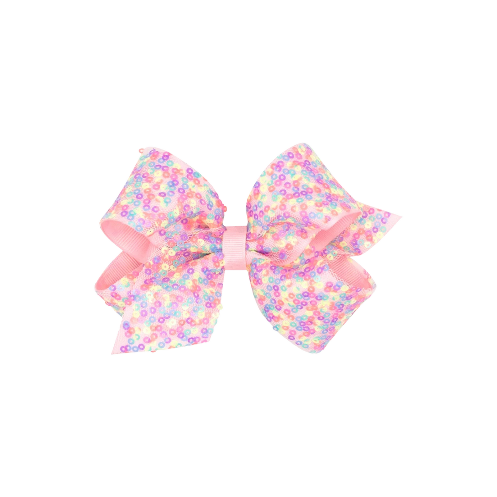 Medium Sequin Grosgrain Overlay Bow