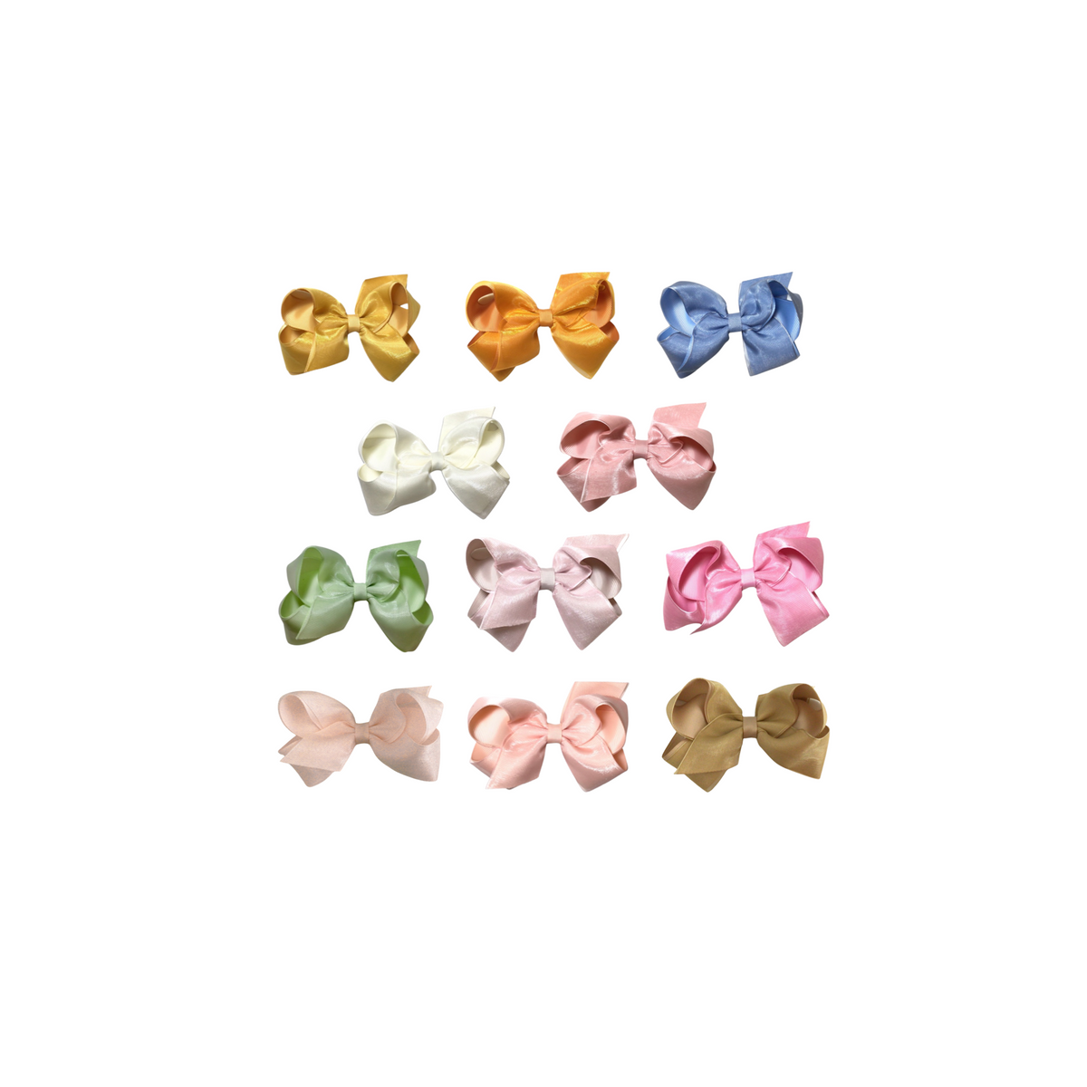 Medium Organza Bow Clip