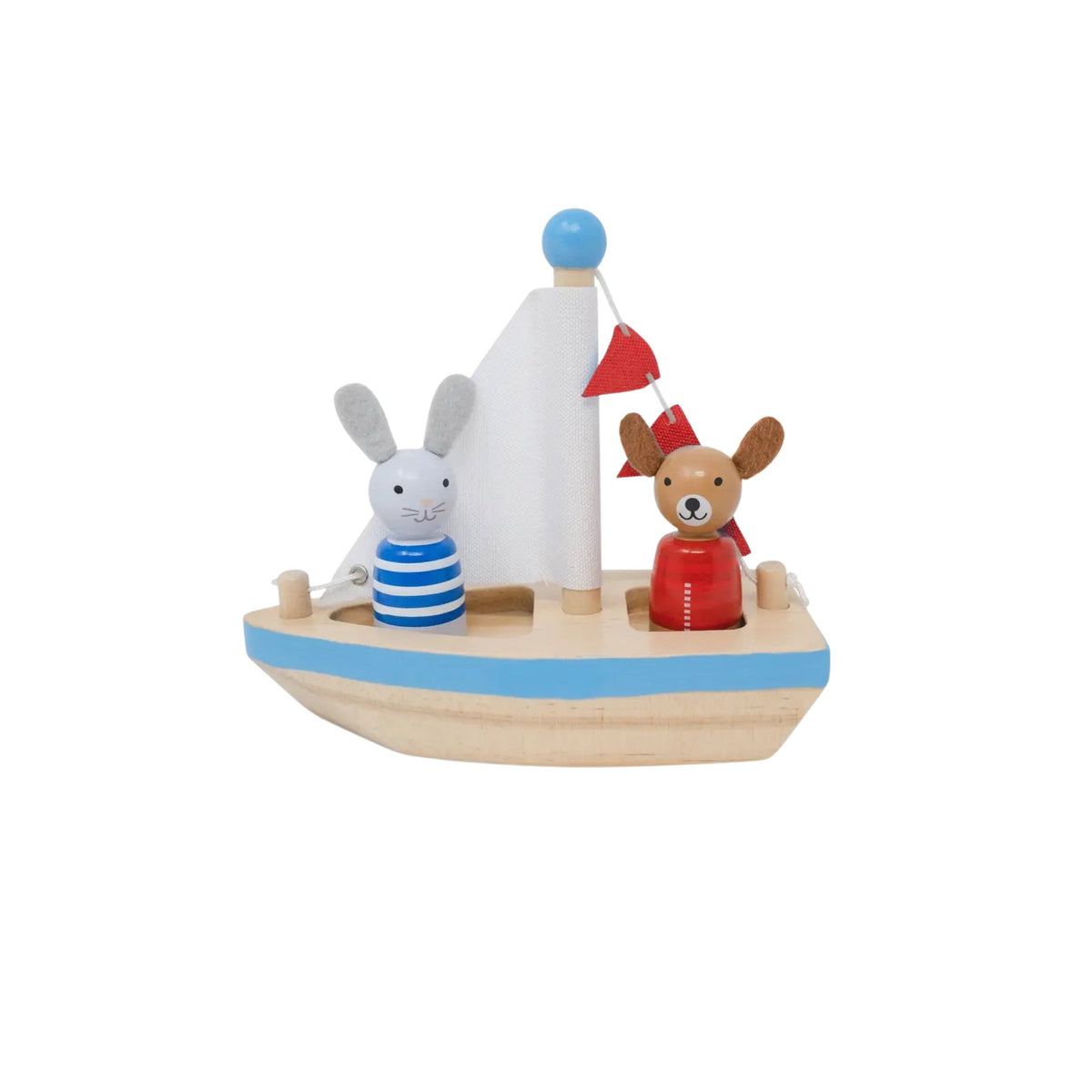 Boat &amp; Buddies Wooden Bath Toy