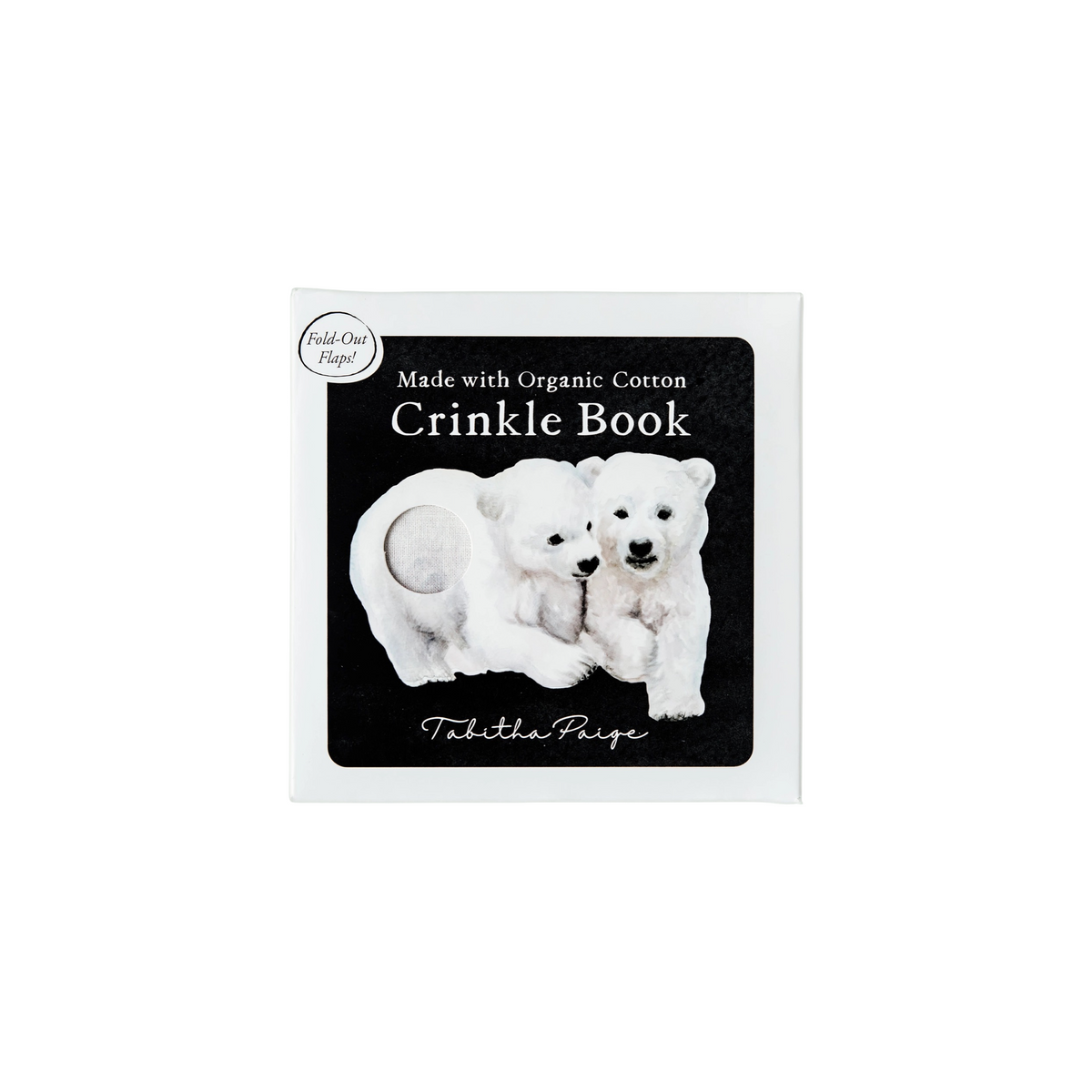 Organic Tummy Time Crinkle Book For Baby