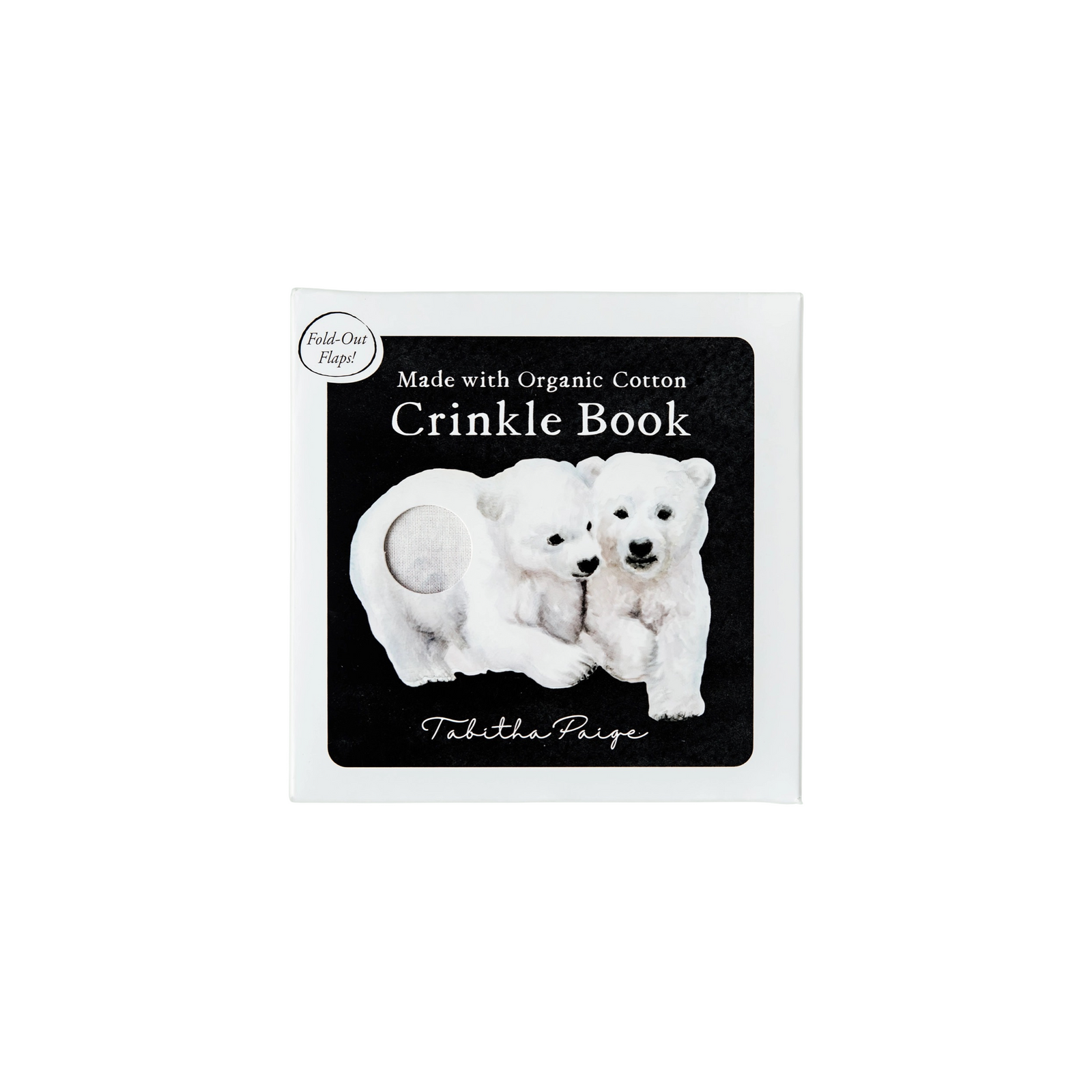 Organic Tummy Time Crinkle Book For Baby