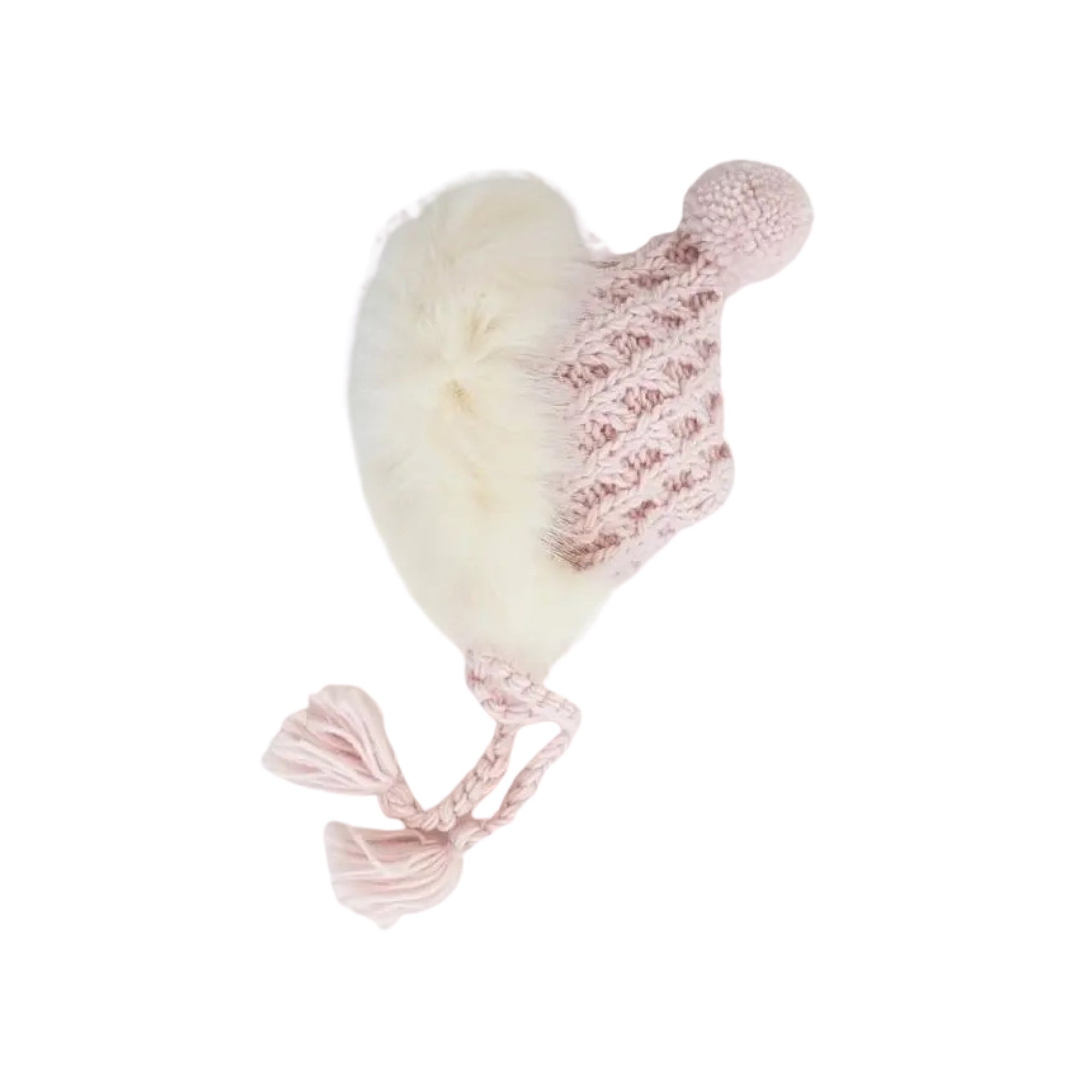 Blush Faux Fur Bonnet