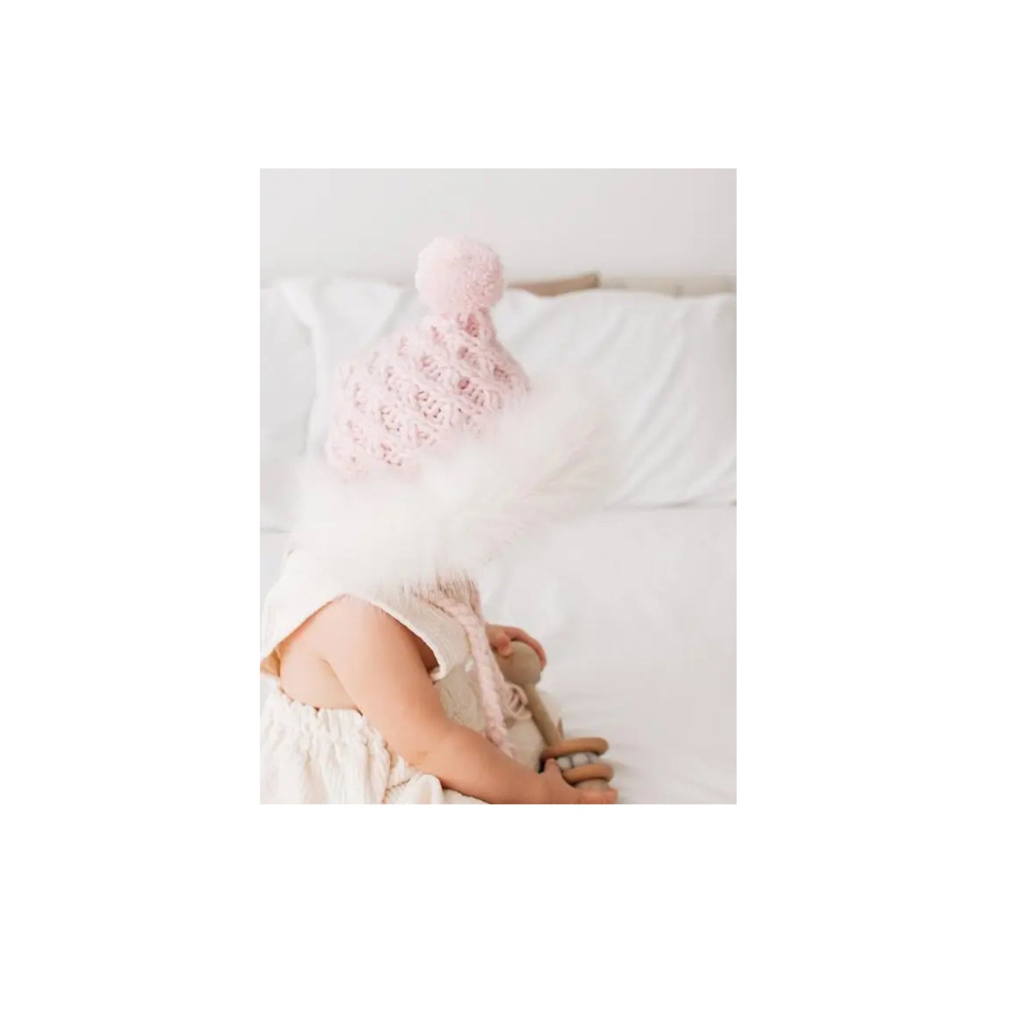 Blush Faux Fur Bonnet